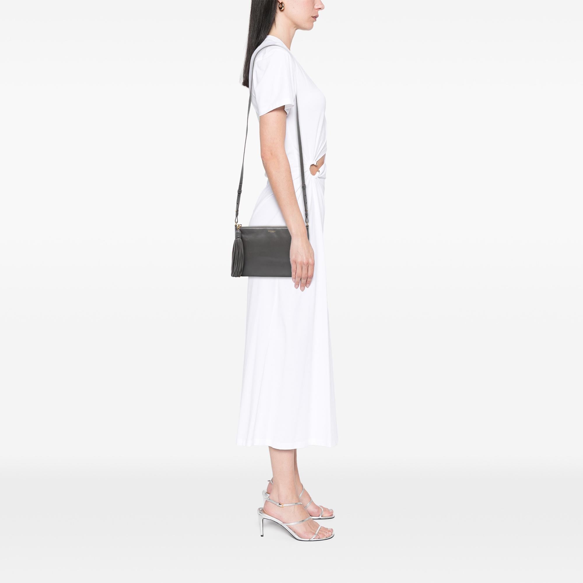Saint Laurent Leather Teen Monogram Crossbody