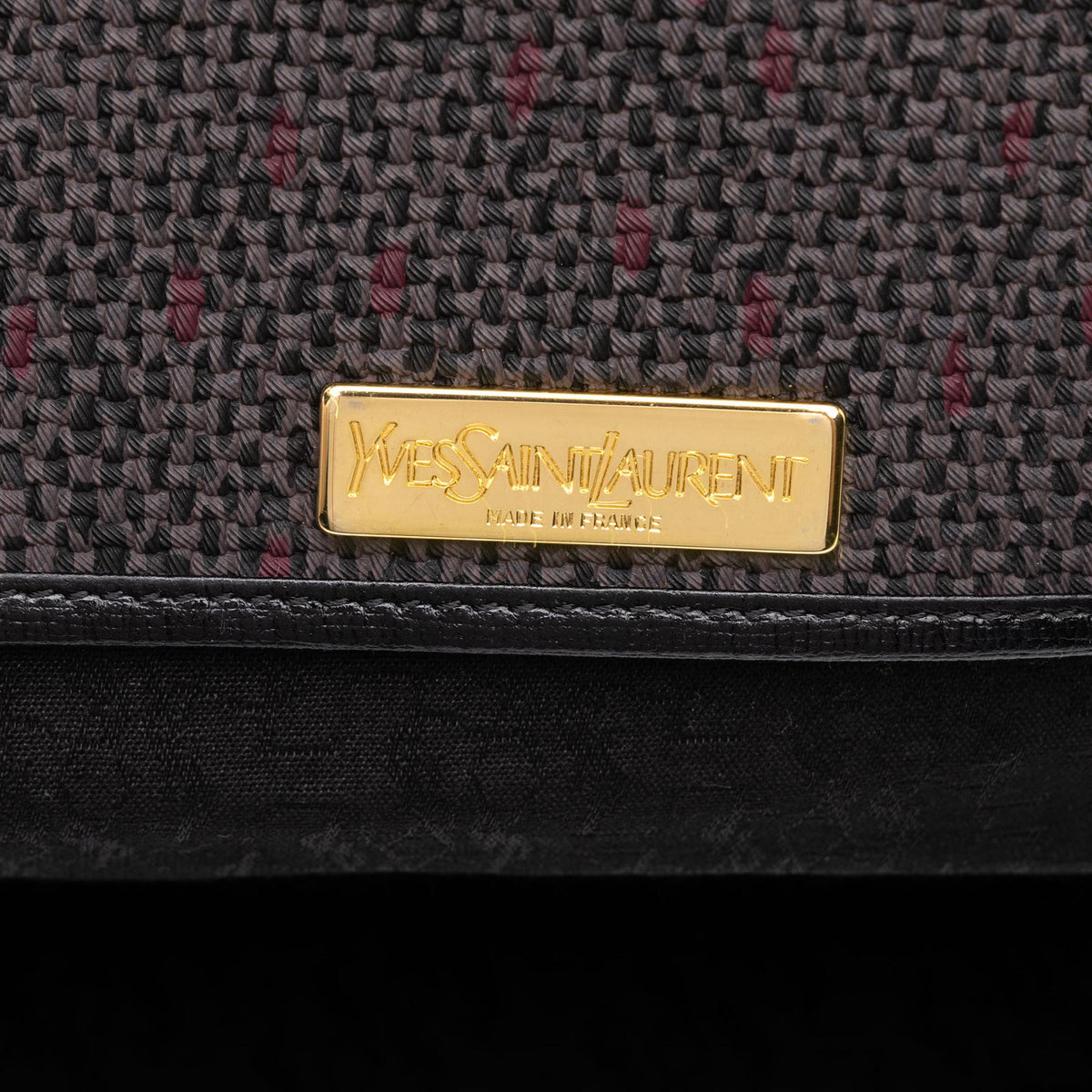 Saint Laurent Leather Trimmed Coated Canvas Crossbody