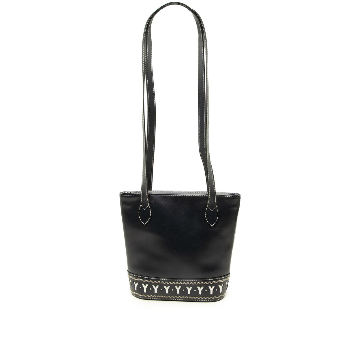 Saint Laurent Leather Y Cut Out Shoulder Bag