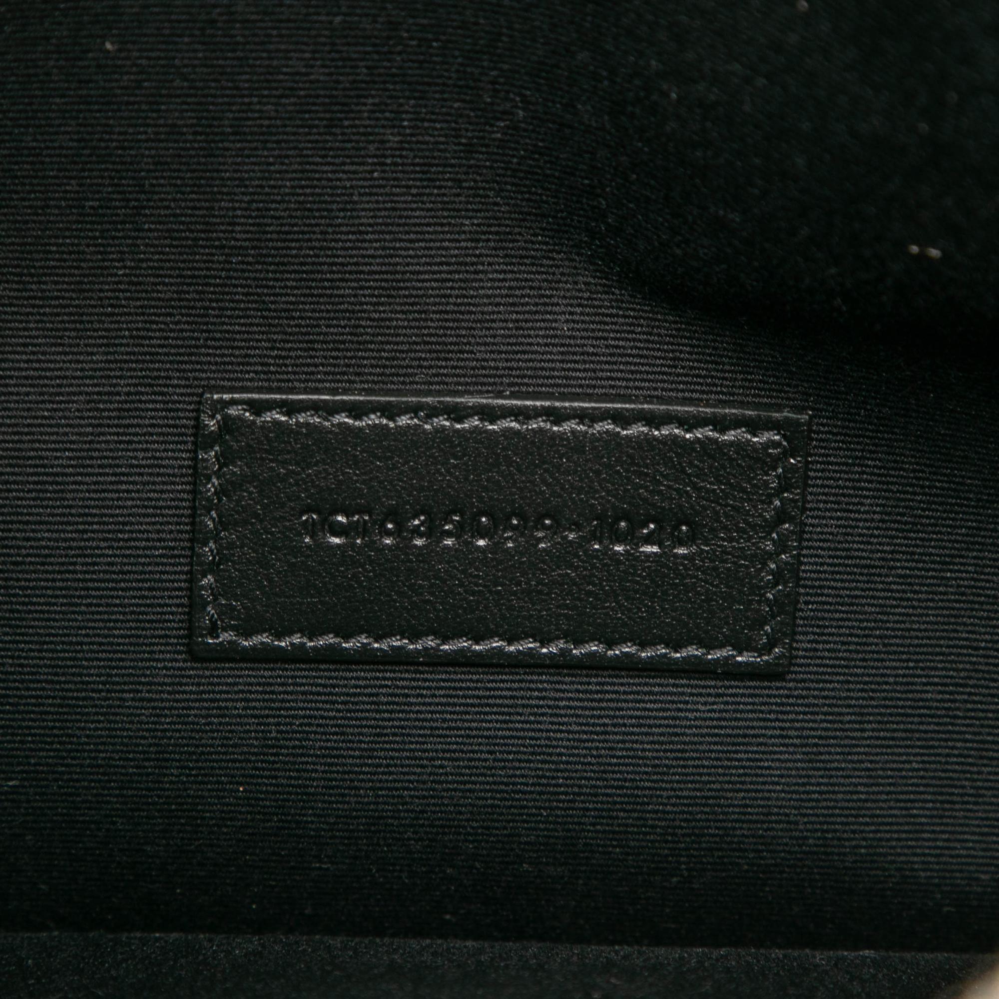 Saint Laurent Leather Zip Clutch