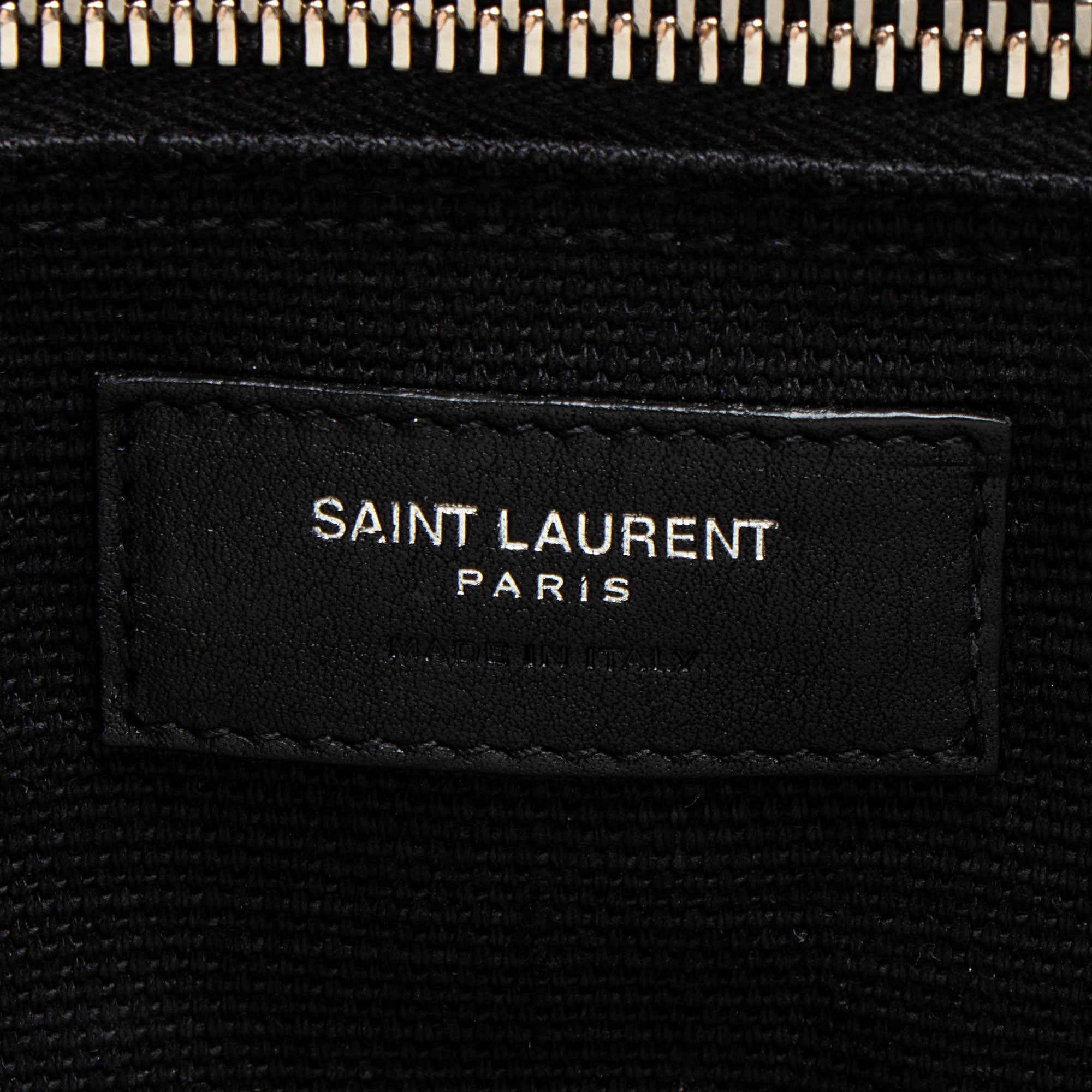 Saint Laurent Linen Calfskin Rive Gauche N/S Tote