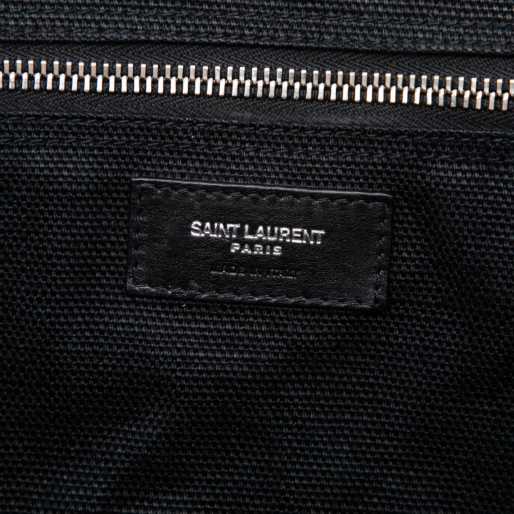 Saint Laurent Linen Rive Gauche North South Tote