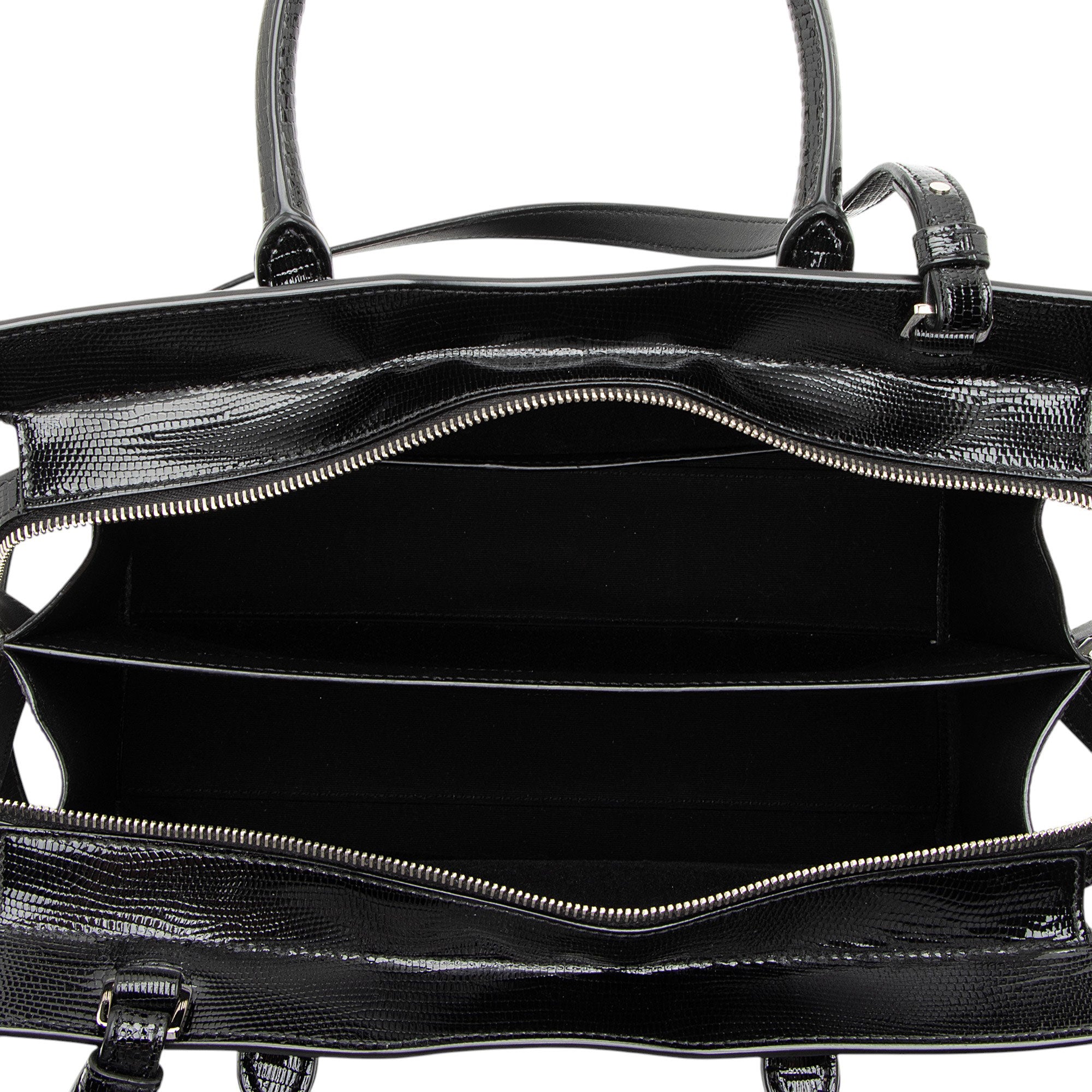 Saint Laurent Lizard Embossed Monogram Uptown Medium Tote