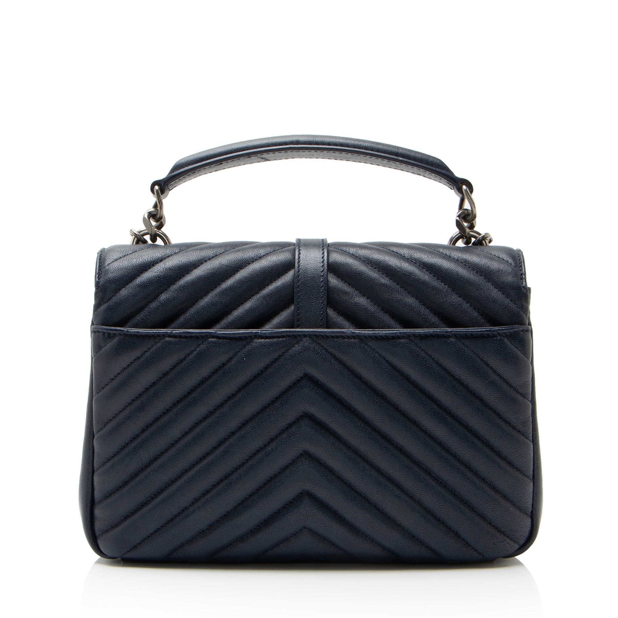 Saint Laurent Matelasse Calfskin Monogram College Medium Shoulder Bag