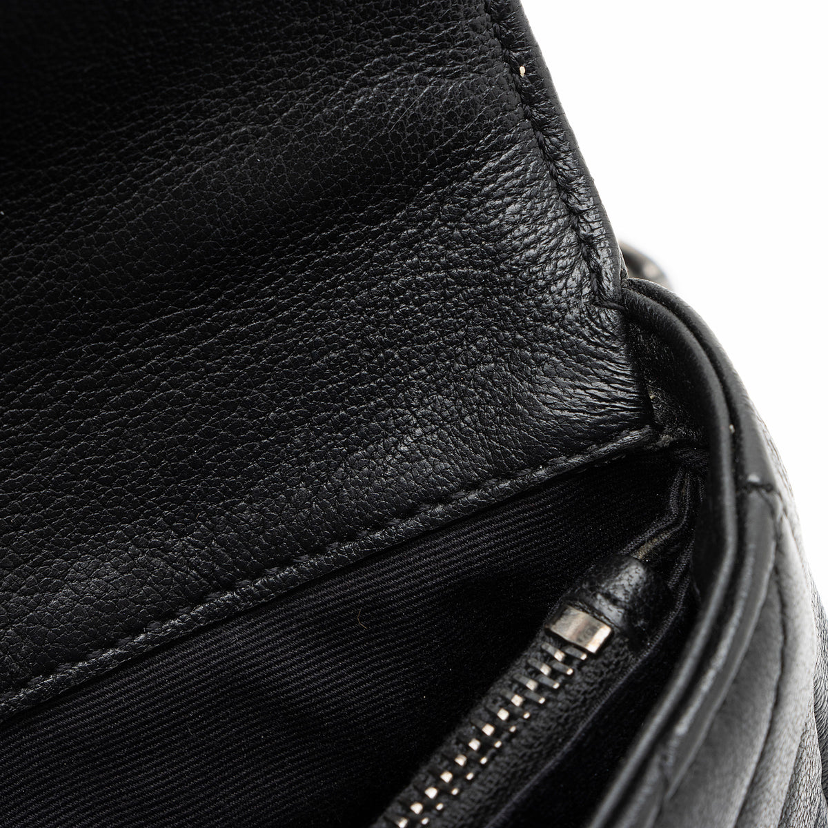 Saint Laurent Matelasse Calfskin Monogram College Mini Shoulder Bag