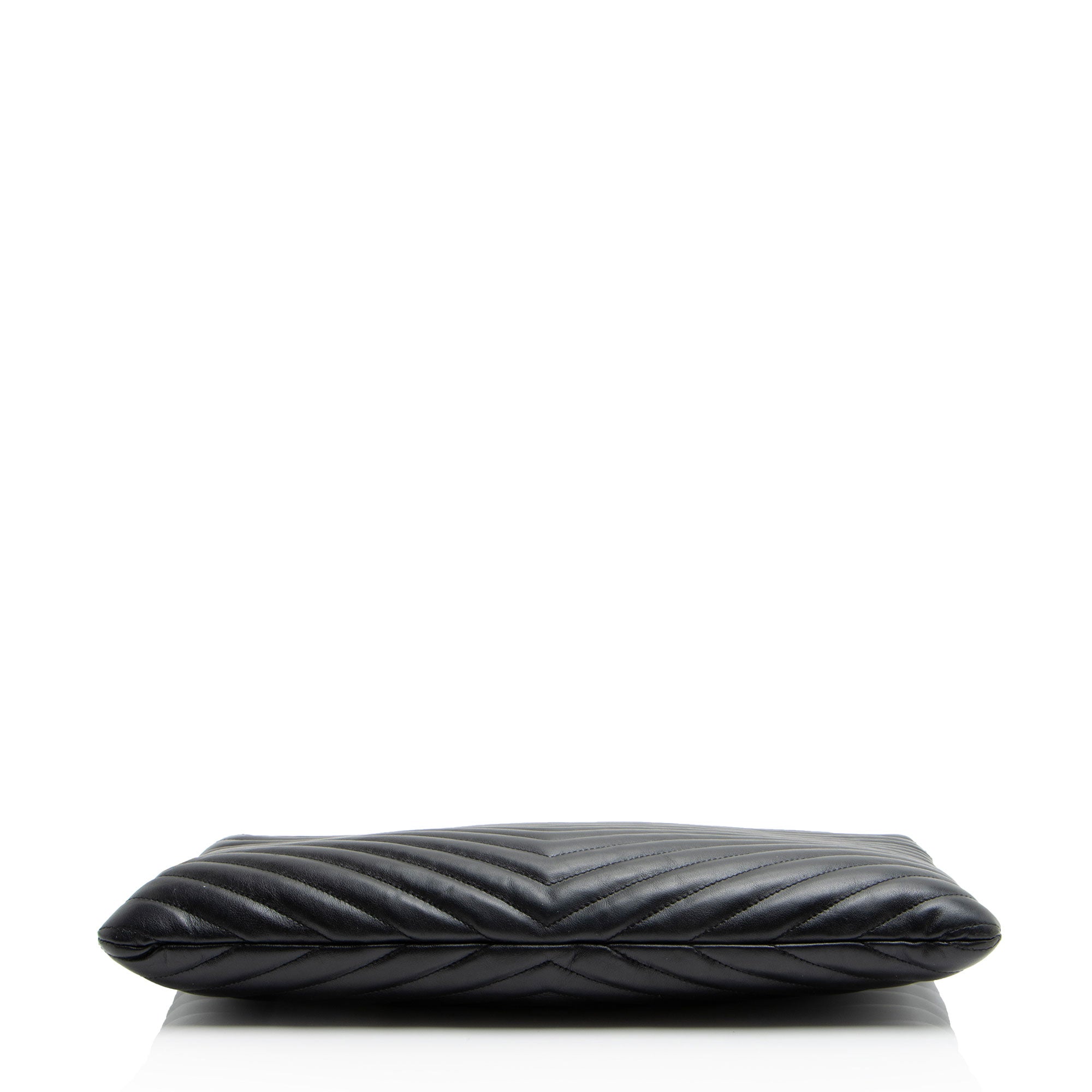 Saint Laurent Matelasse Calfskin Monogram Large Wristlet