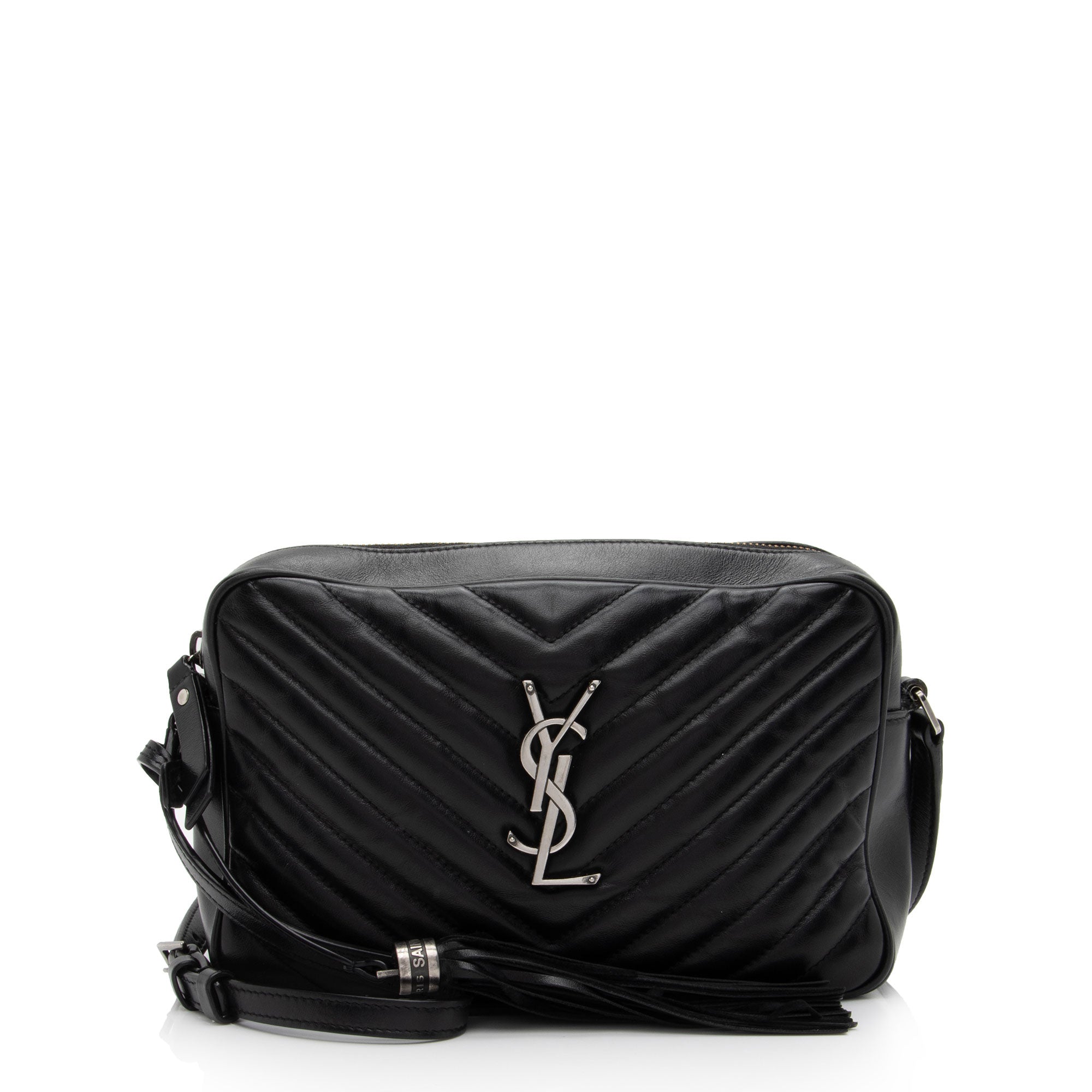 Saint Laurent Matelasse Calfskin Monogram Lou Camera Bag (SHF-017geY)