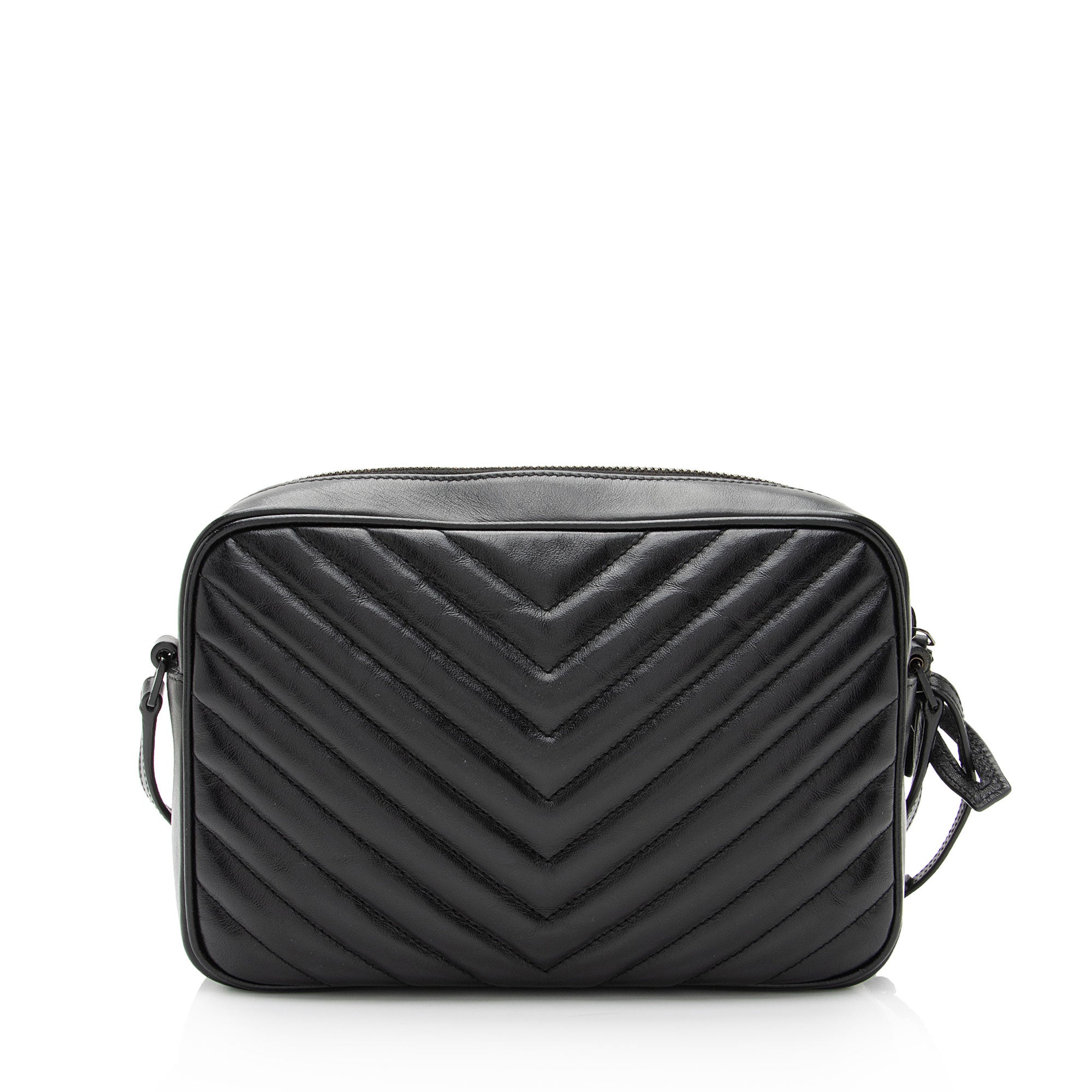 Saint Laurent Matelasse Calfskin Monogram Lou Camera Bag (SHF-hlZNvk)