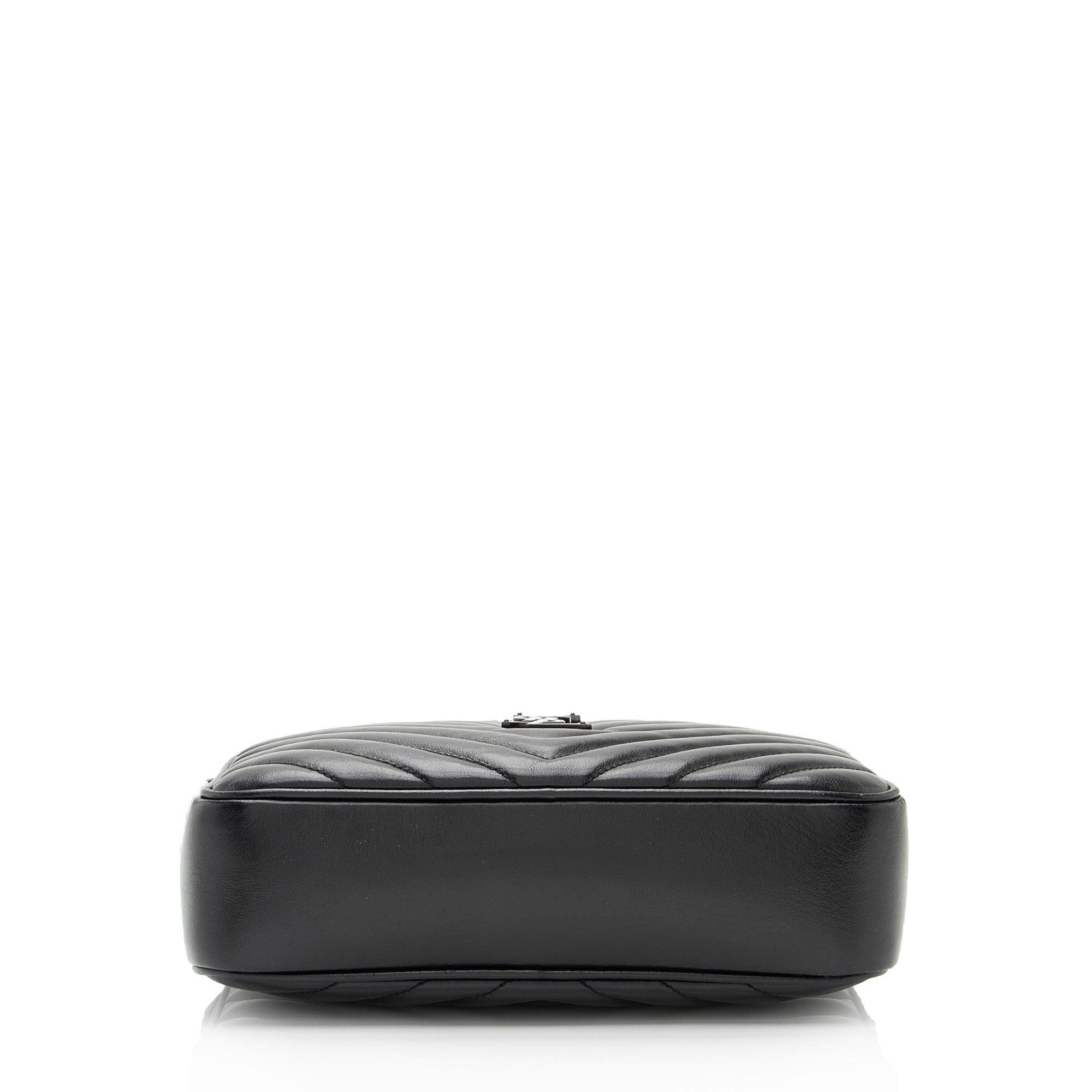 Saint Laurent Matelasse Calfskin Monogram Lou Camera Bag (SHF-hlZNvk)