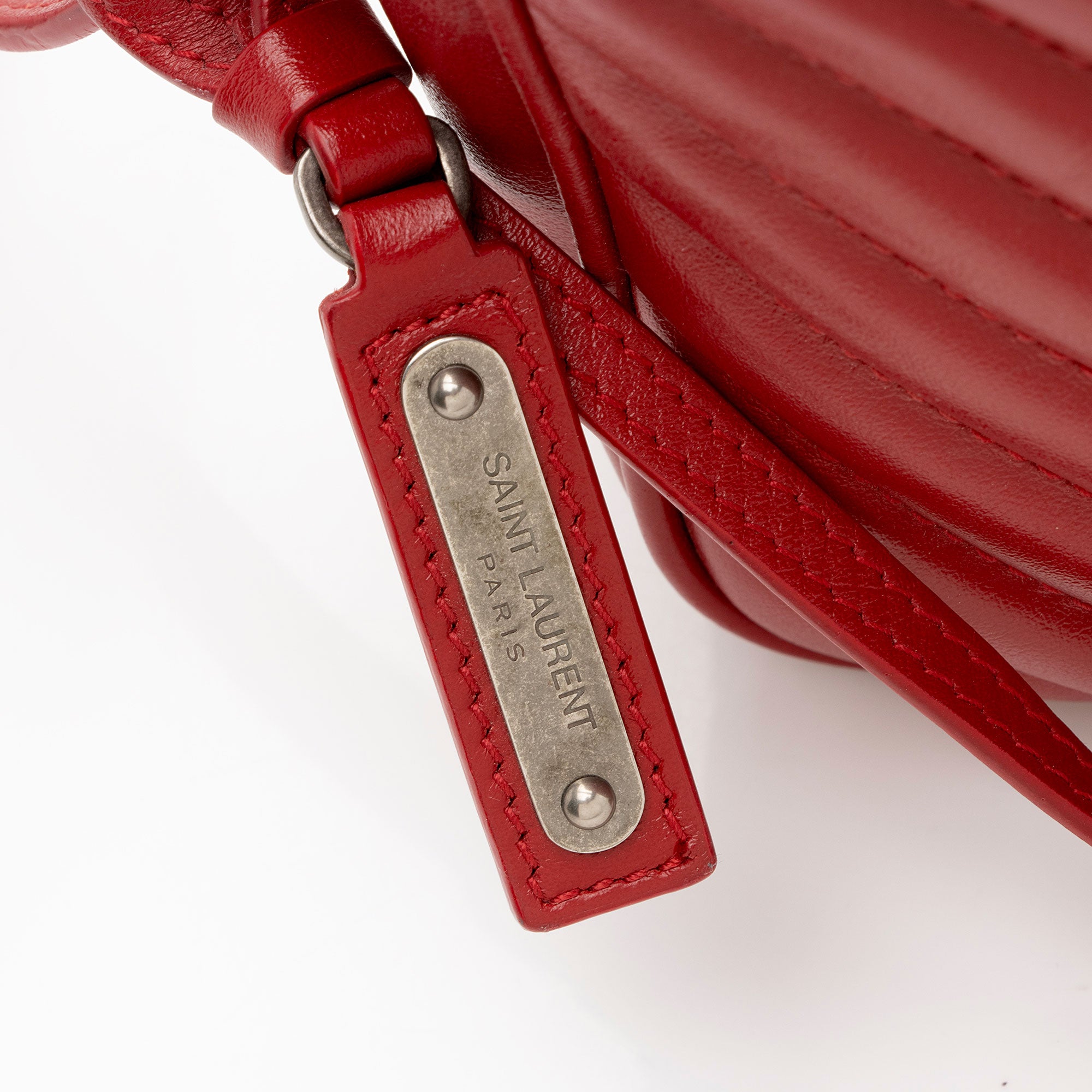 Saint Laurent Matelasse Calfskin Monogram Lou Camera Bag