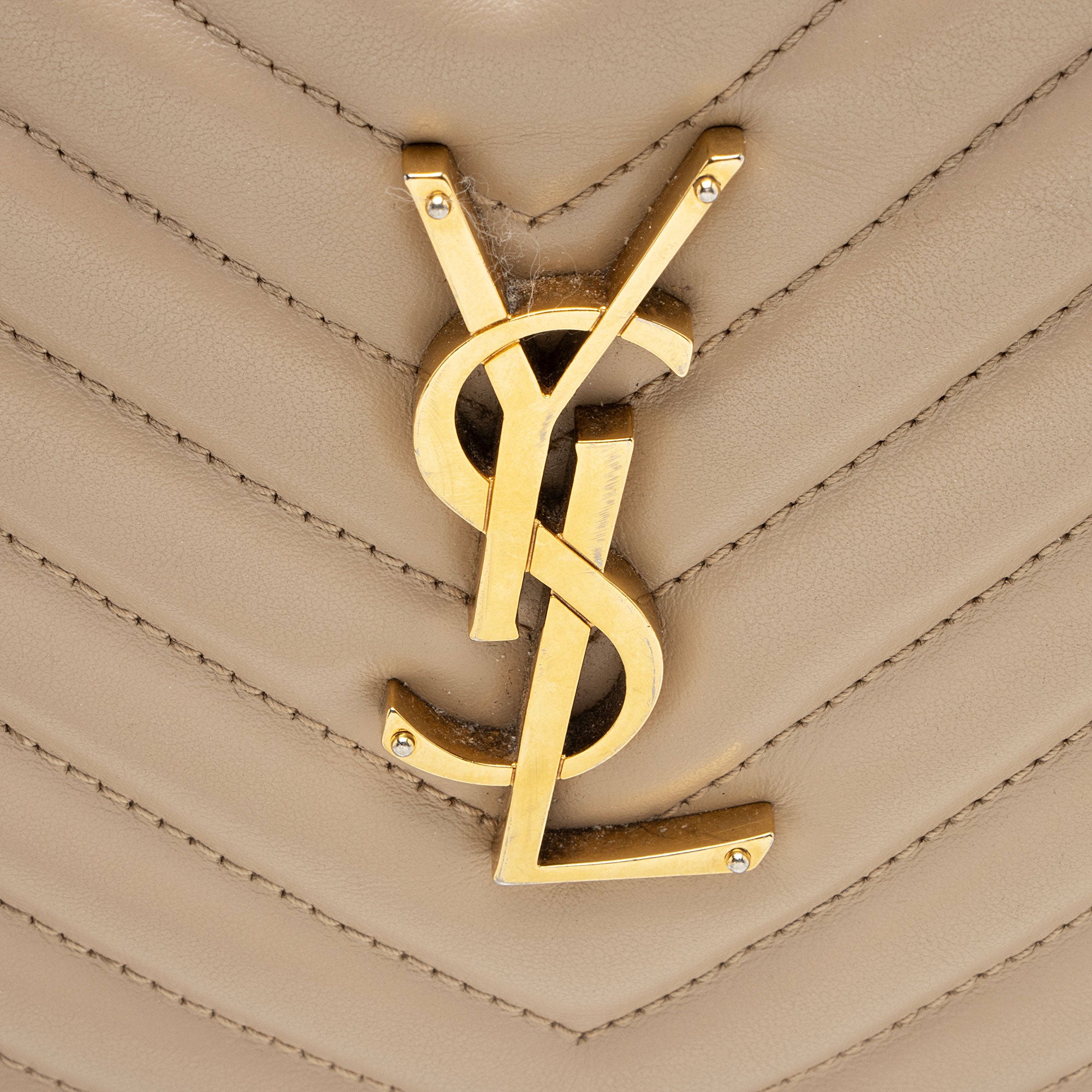 Saint Laurent Matelasse Calfskin Monogram Lou Camera Bag