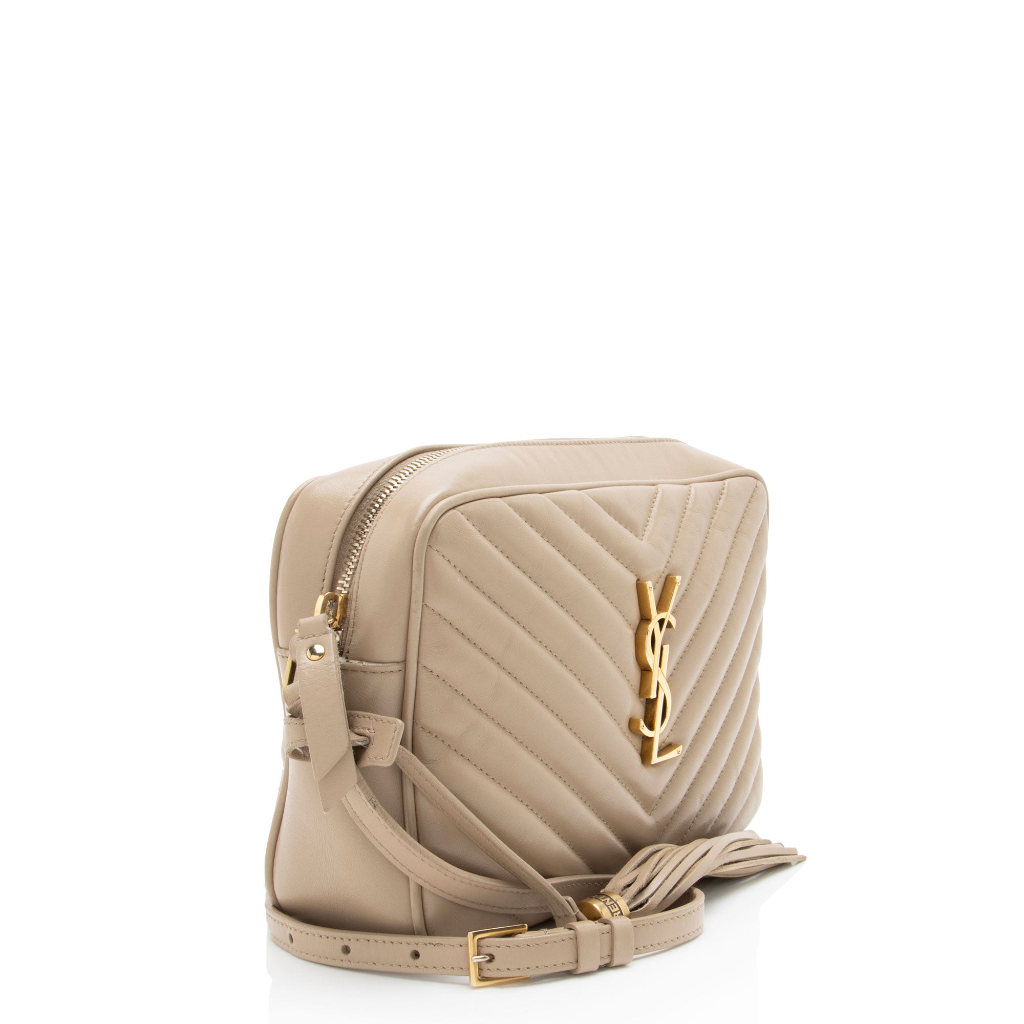 Saint Laurent Matelasse Calfskin Monogram Lou Camera Bag