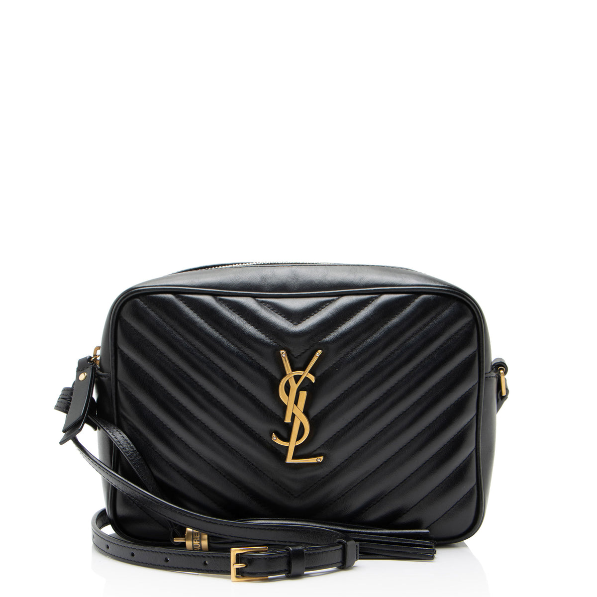 Saint Laurent Matelasse Calfskin Monogram Lou Camera Bag