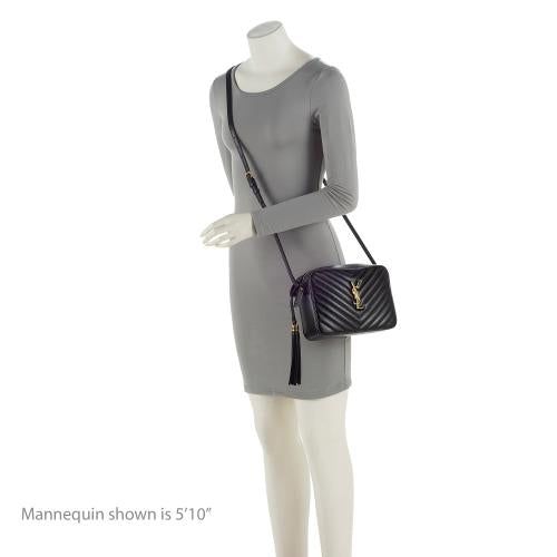 Saint Laurent Matelasse Calfskin Monogram Lou Camera Bag