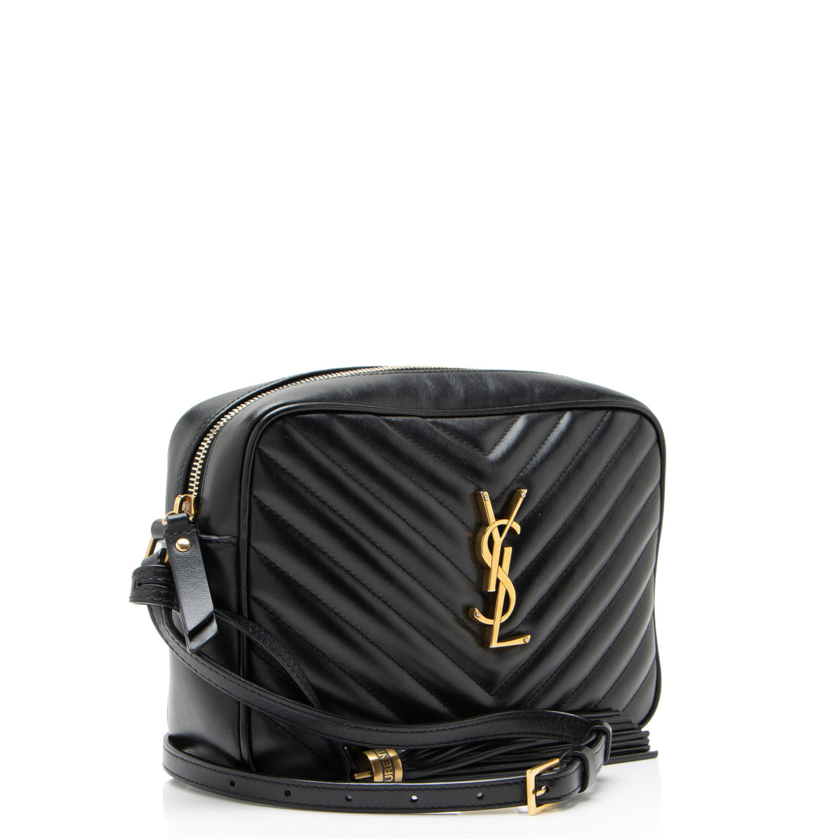 Saint Laurent Matelasse Calfskin Monogram Lou Camera Bag