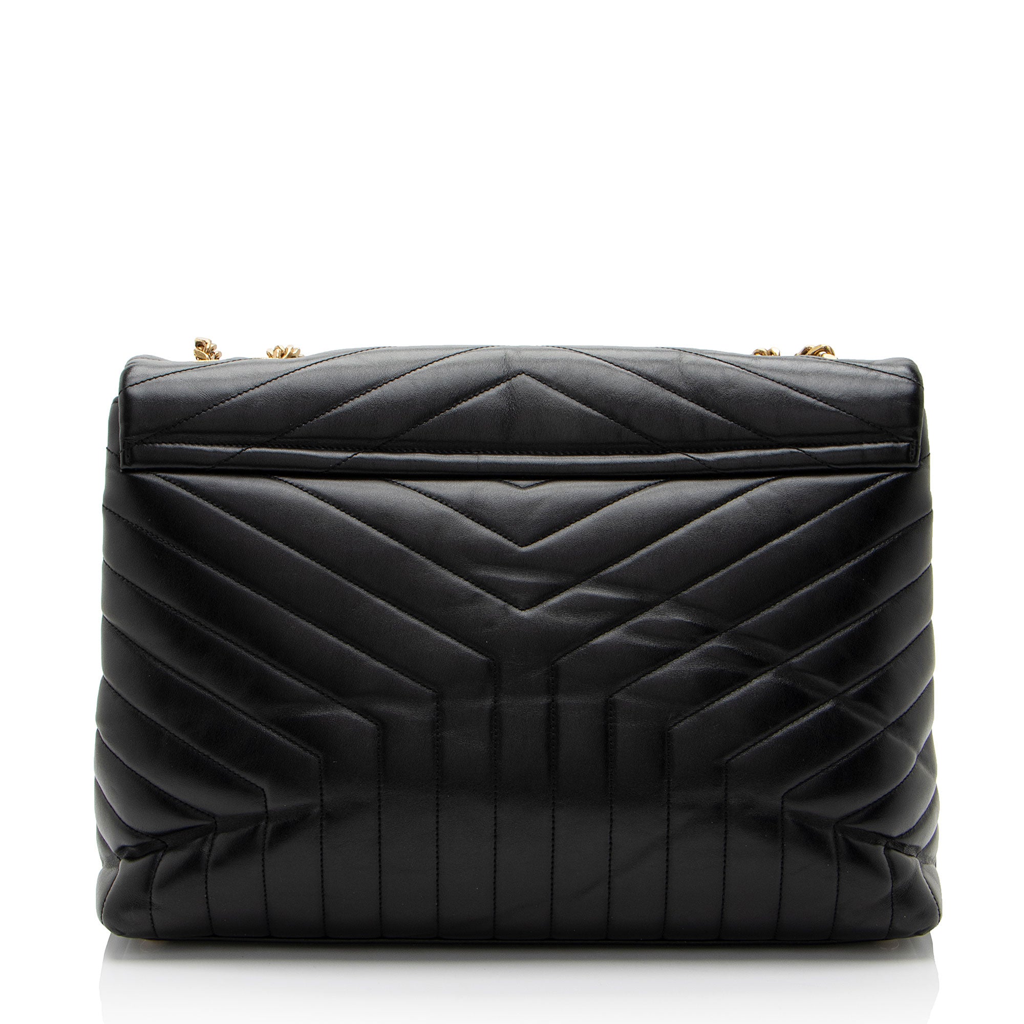 Saint Laurent Matelasse Calfskin Monogram LouLou Chain Large Shoulder Bag