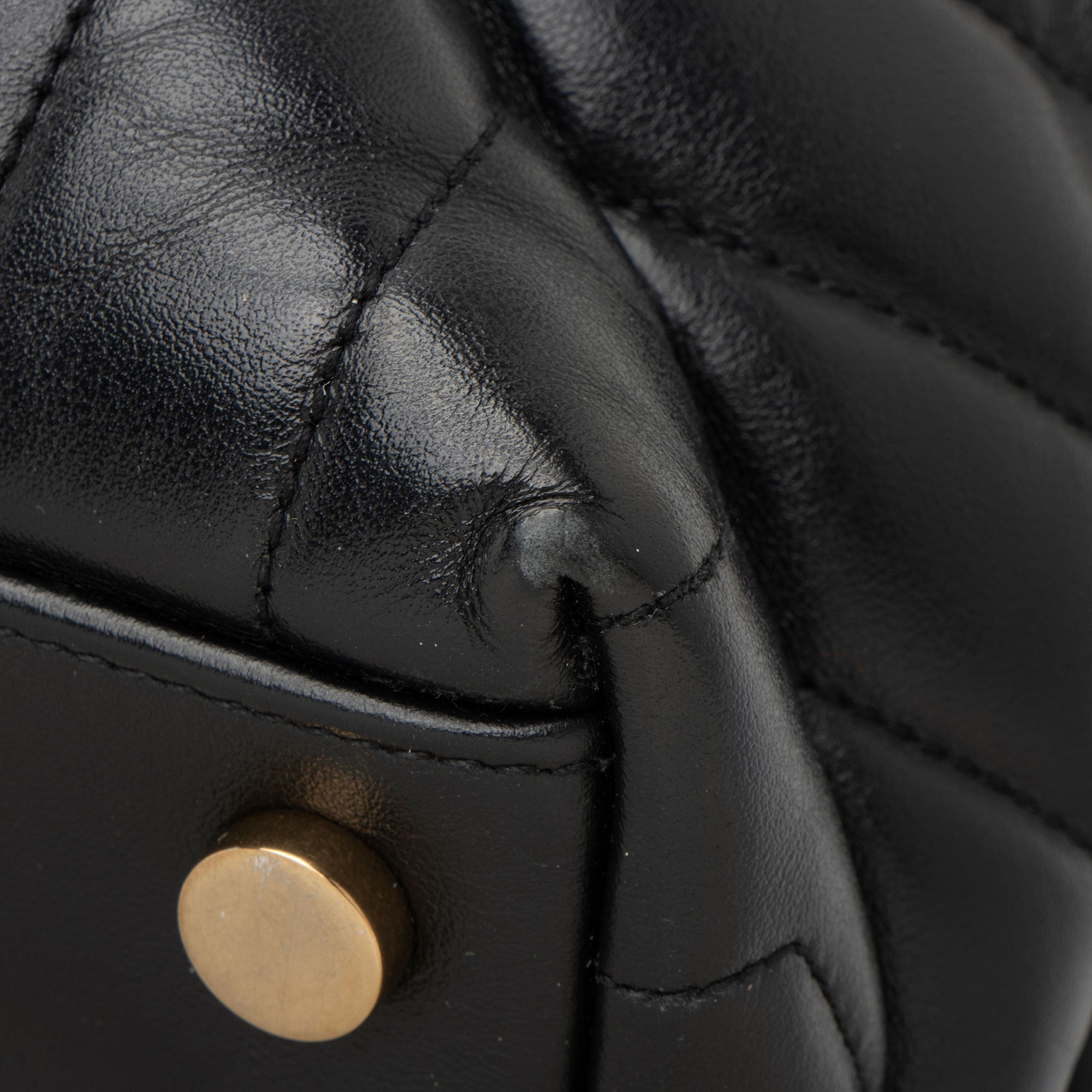 Saint Laurent Matelasse Calfskin Monogram LouLou Chain Large Shoulder Bag