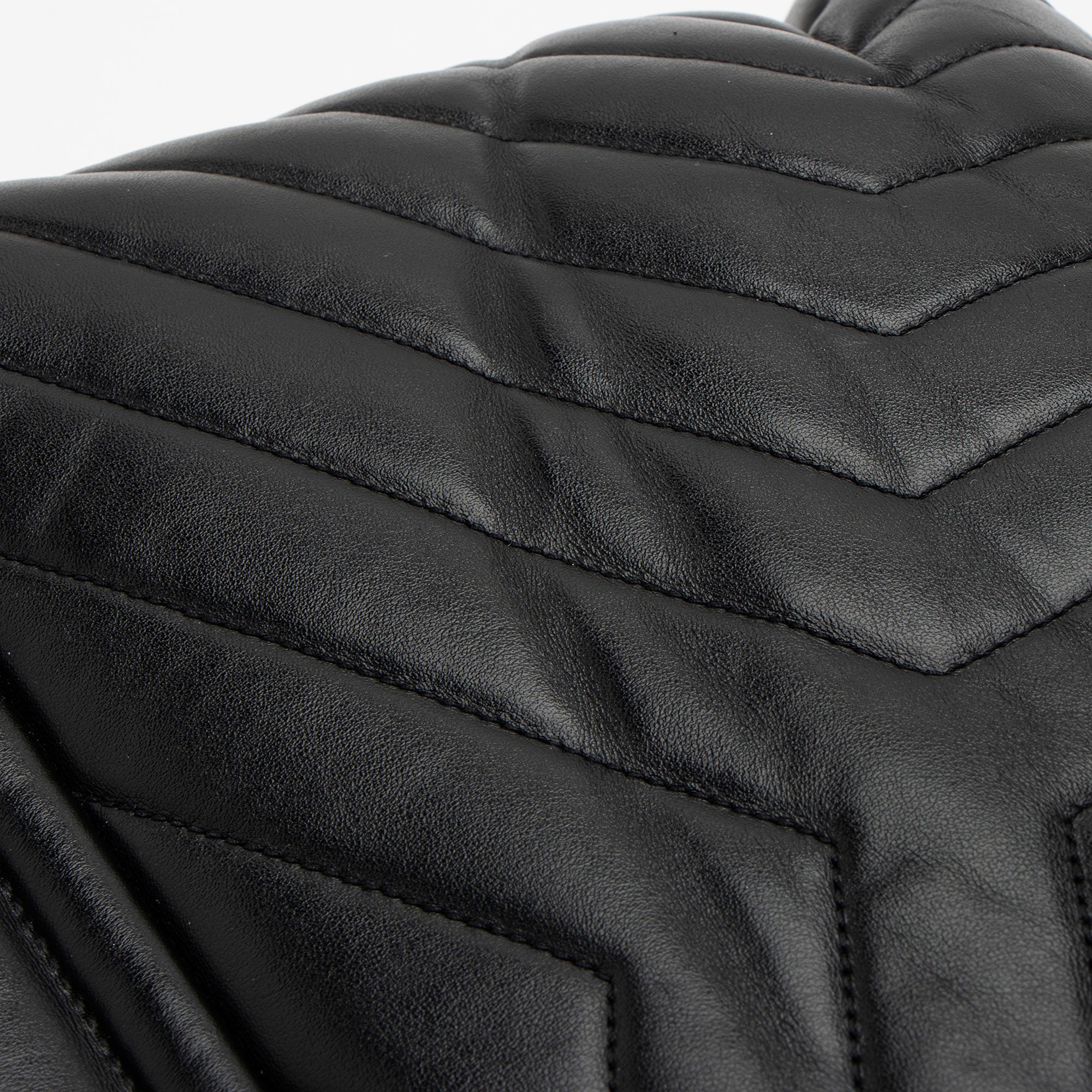 Saint Laurent Matelasse Calfskin Monogram LouLou Chain Large Shoulder Bag