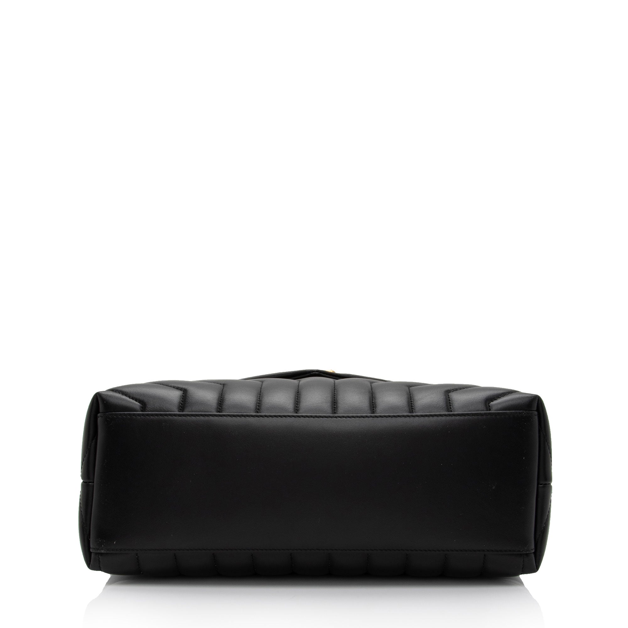 Saint Laurent Matelasse Calfskin Monogram LouLou Chain Medium Shoulder Bag (SHF-uqtKvy)