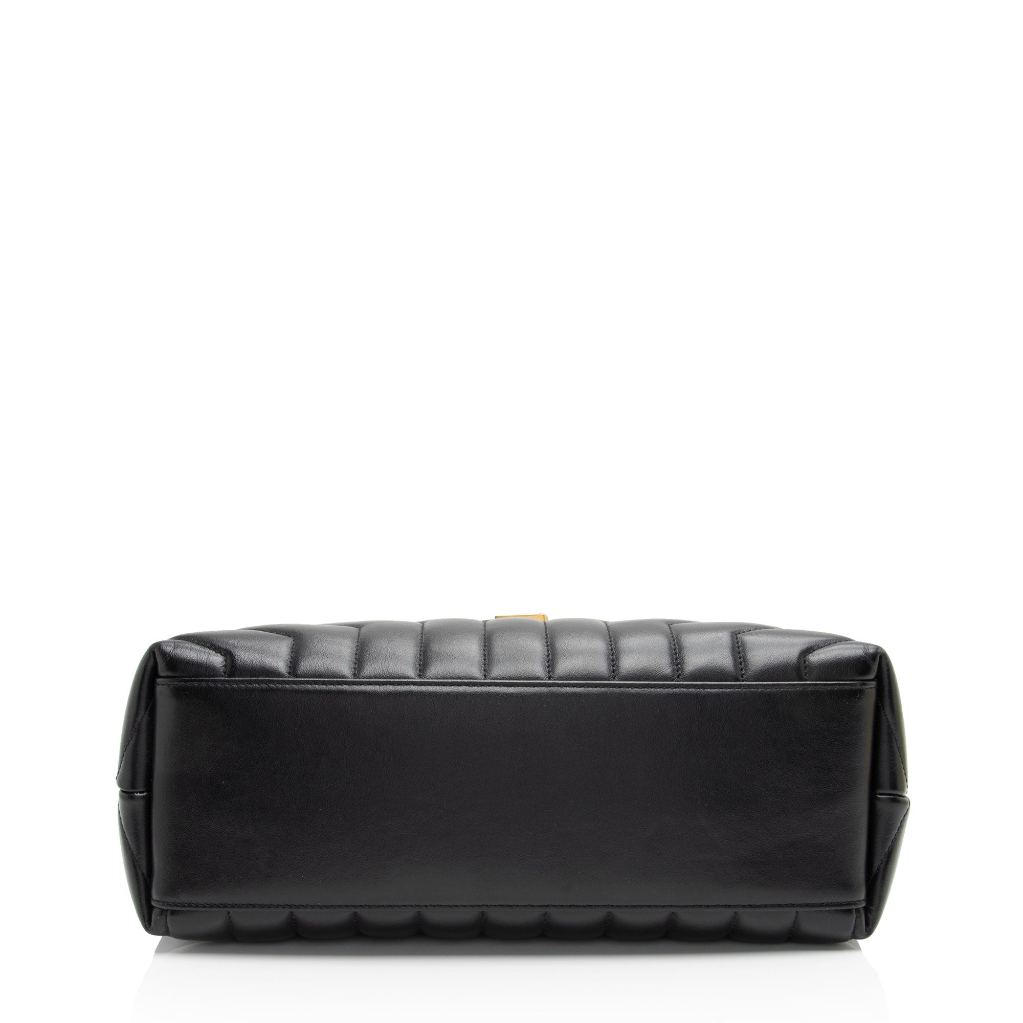 Saint Laurent Matelasse Calfskin Monogram LouLou Chain Medium Shoulder Bag (SHF-m6cEGy)