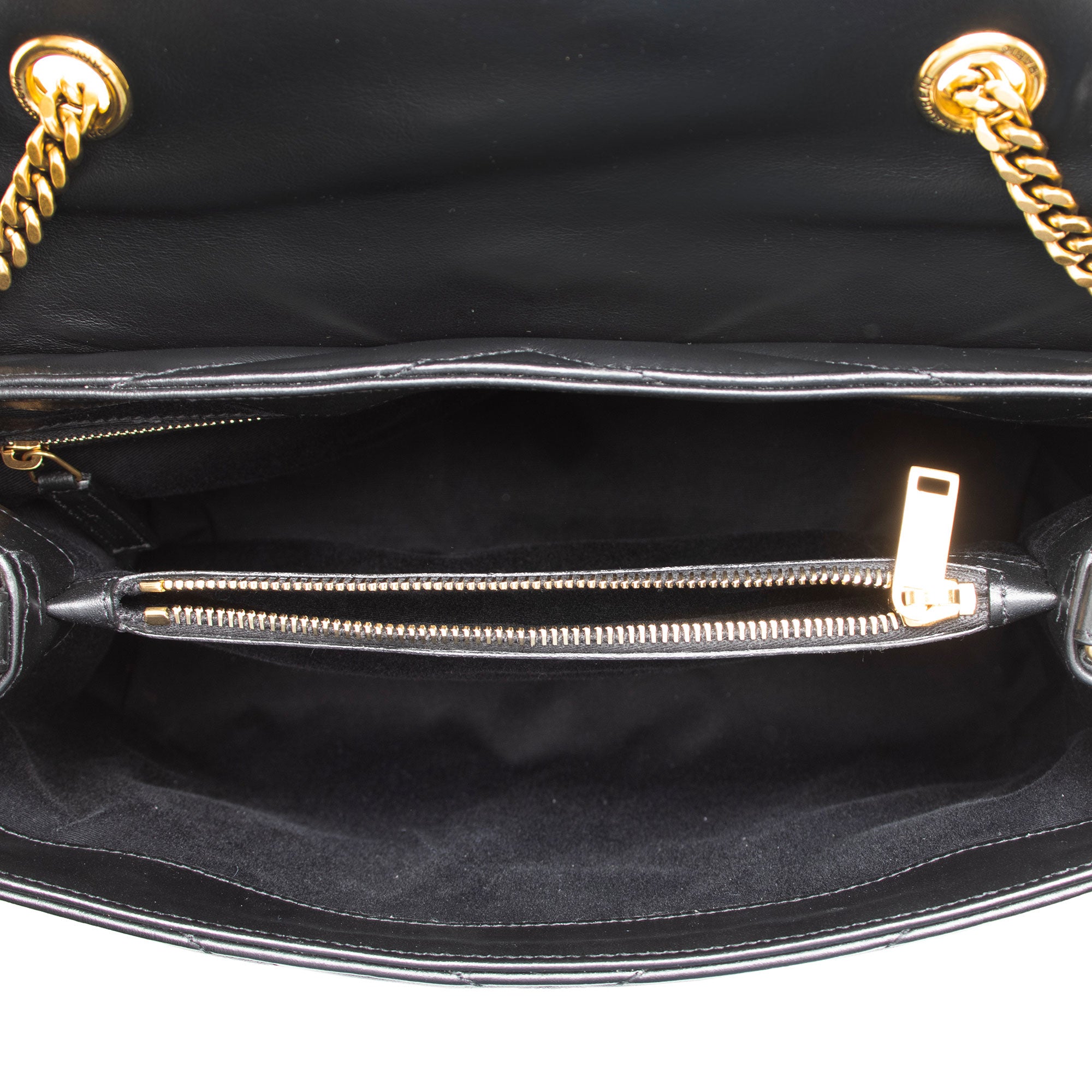 Saint Laurent Matelasse Calfskin Monogram LouLou Chain Medium Shoulder Bag (SHF-m6cEGy)