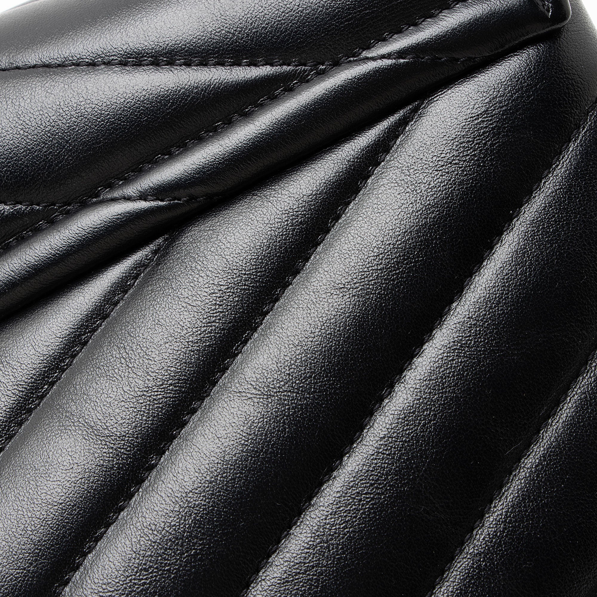 Saint Laurent Matelasse Calfskin Monogram LouLou Chain Medium Shoulder Bag