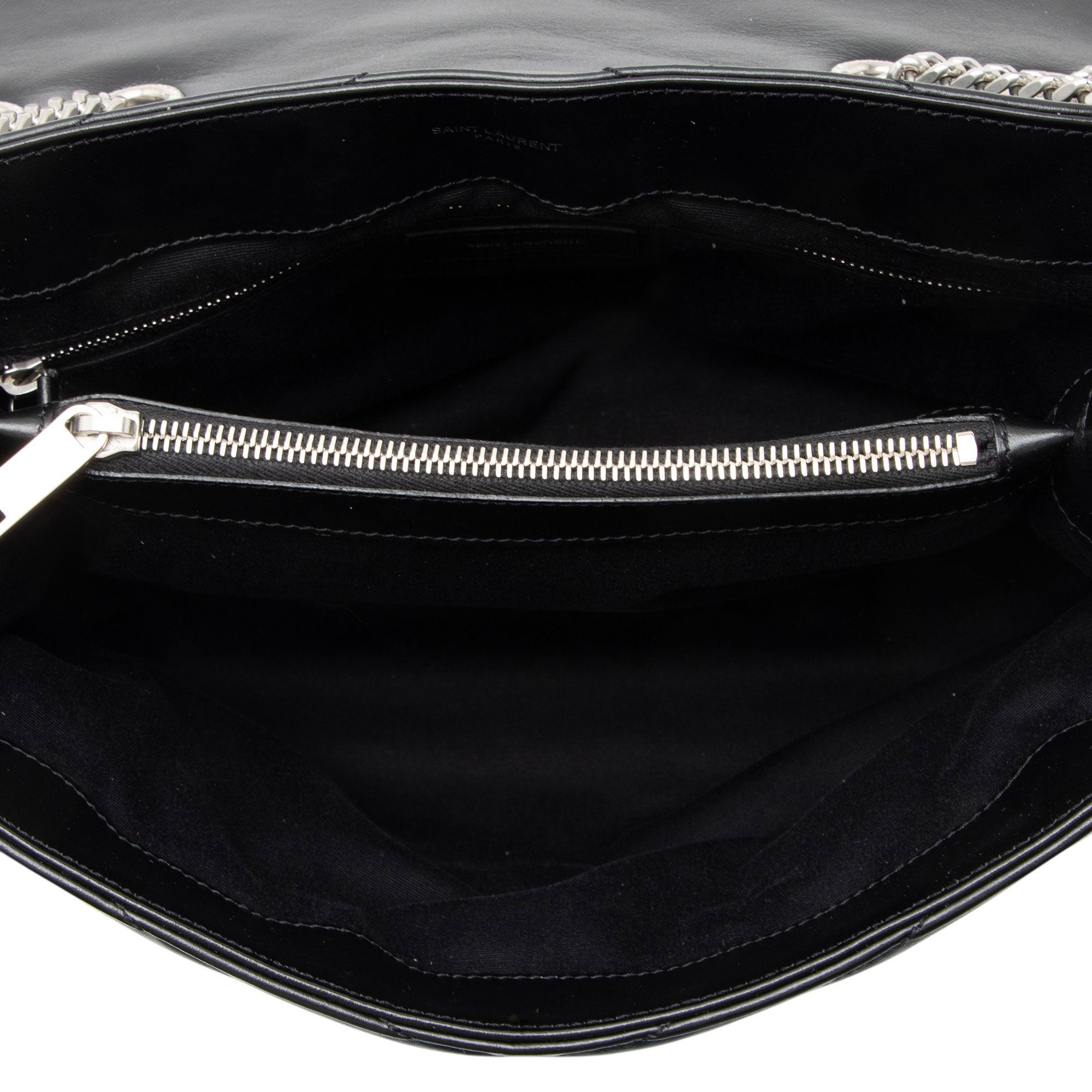 Saint Laurent Matelasse Calfskin Monogram LouLou Chain Medium Shoulder Bag