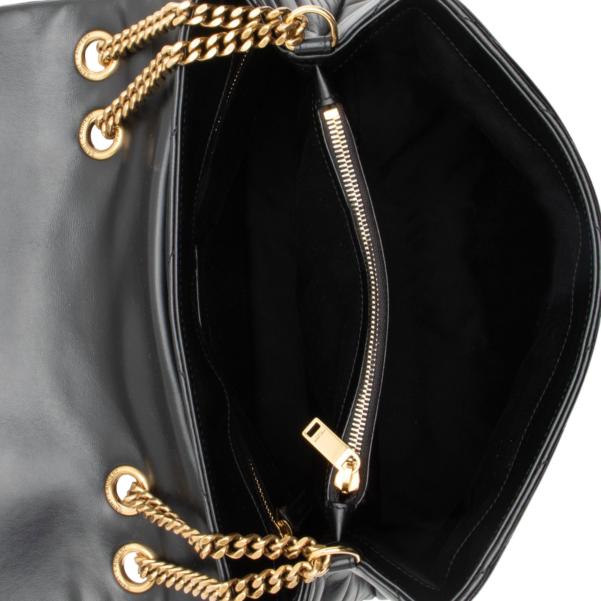 Saint Laurent Matelasse Calfskin Monogram LouLou Chain Medium Shoulder Bag