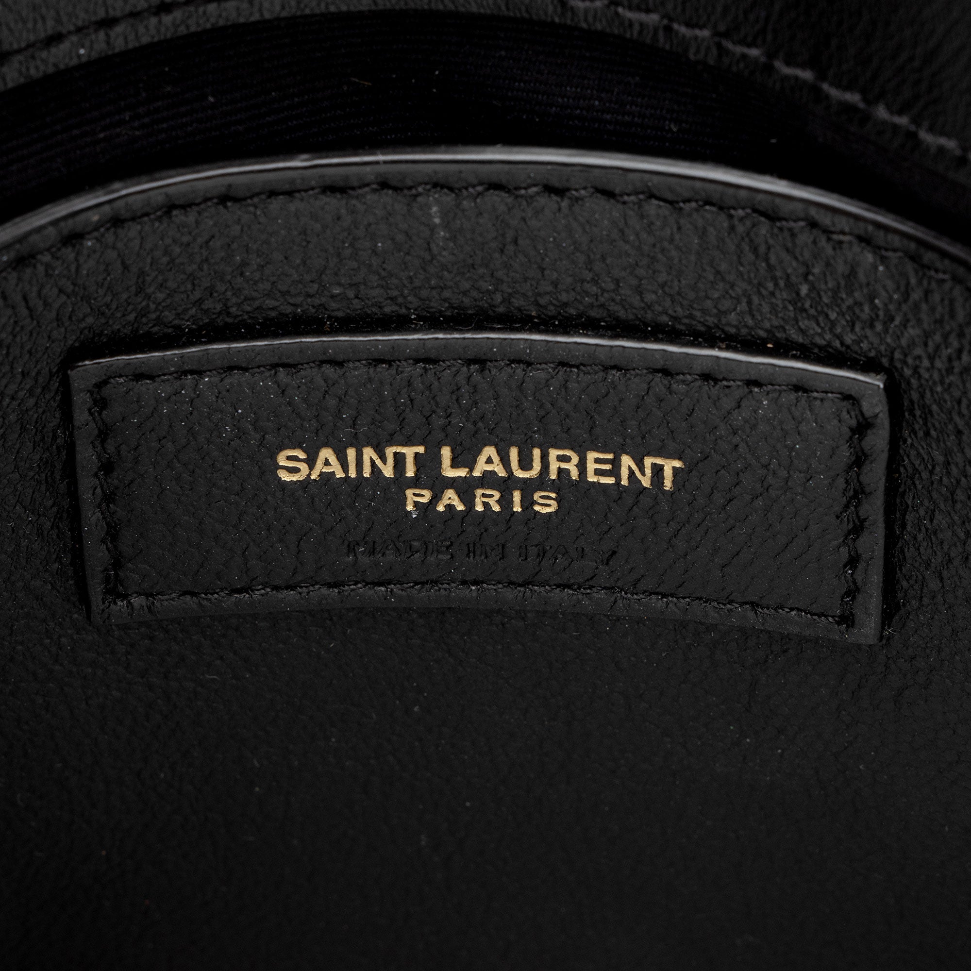 Saint Laurent Matelasse Calfskin Monogram LouLou Chain Small Crossbody (SHF-8o8aXB)