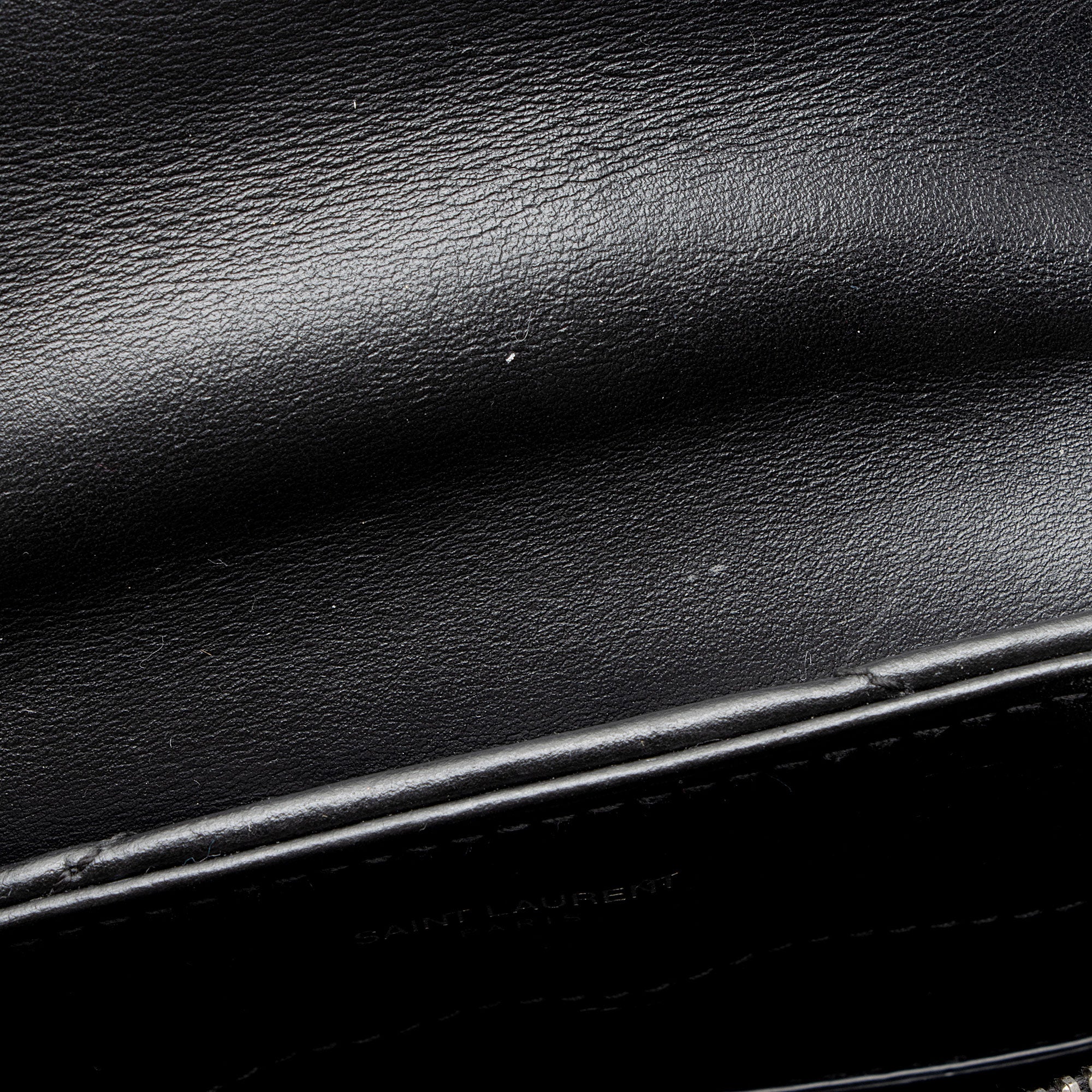 Saint Laurent Matelasse Calfskin Monogram LouLou Chain Small Crossbody