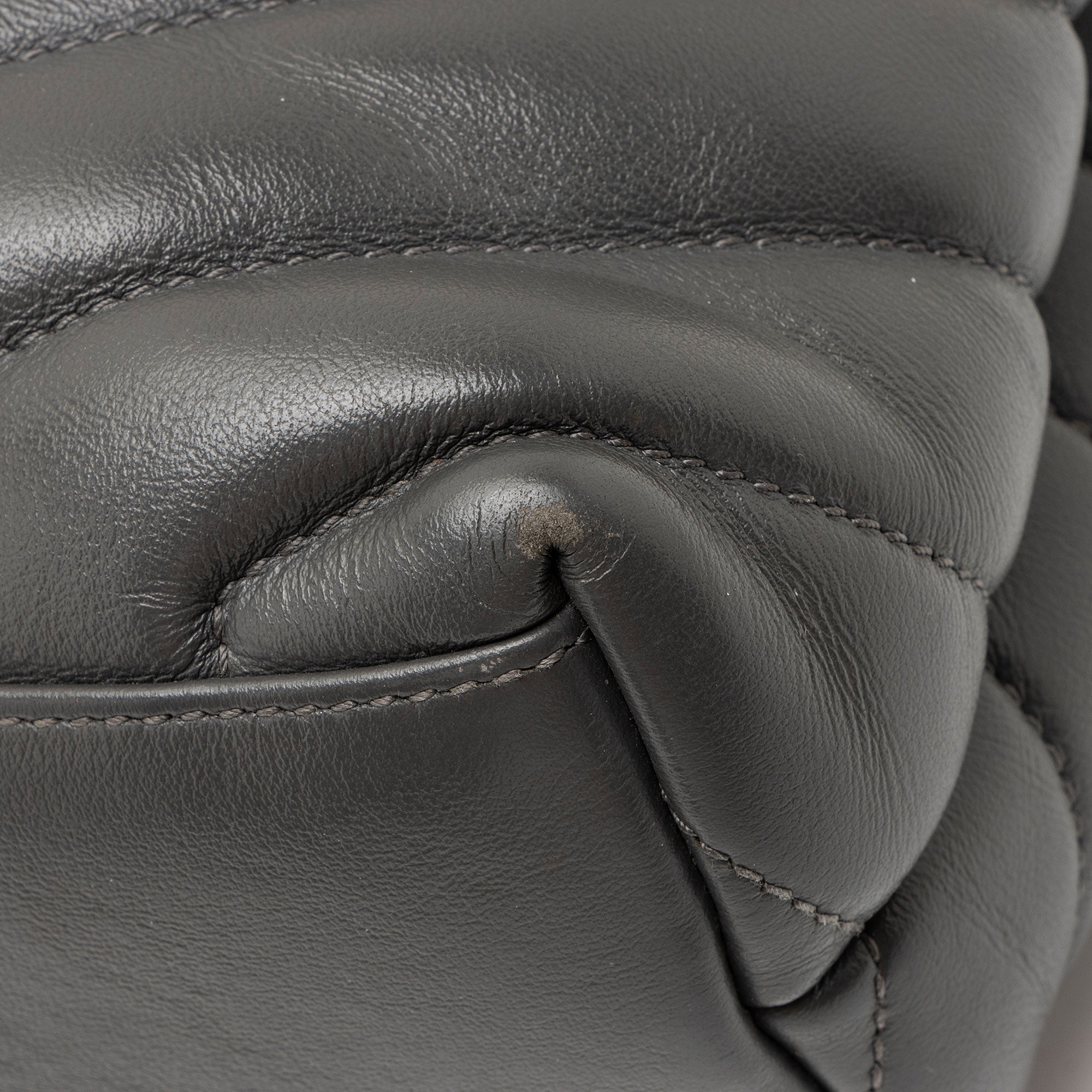 Saint Laurent Matelasse Calfskin Monogram LouLou Chain Small Shoulder Bag