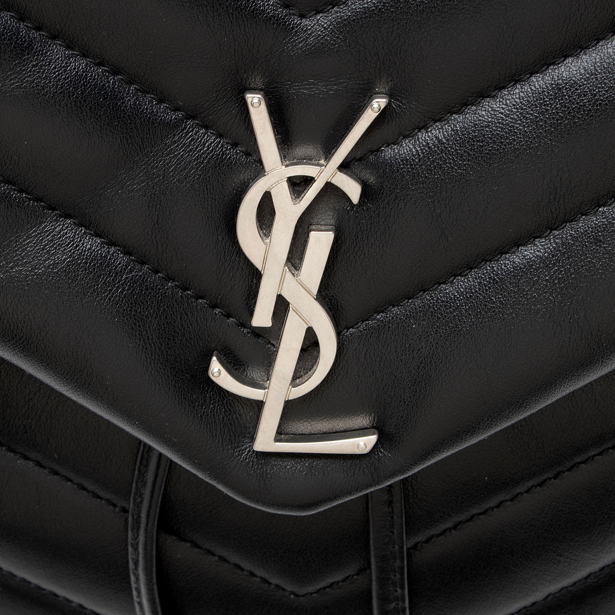 Saint Laurent Matelasse Calfskin Monogram LouLou Medium Backpack