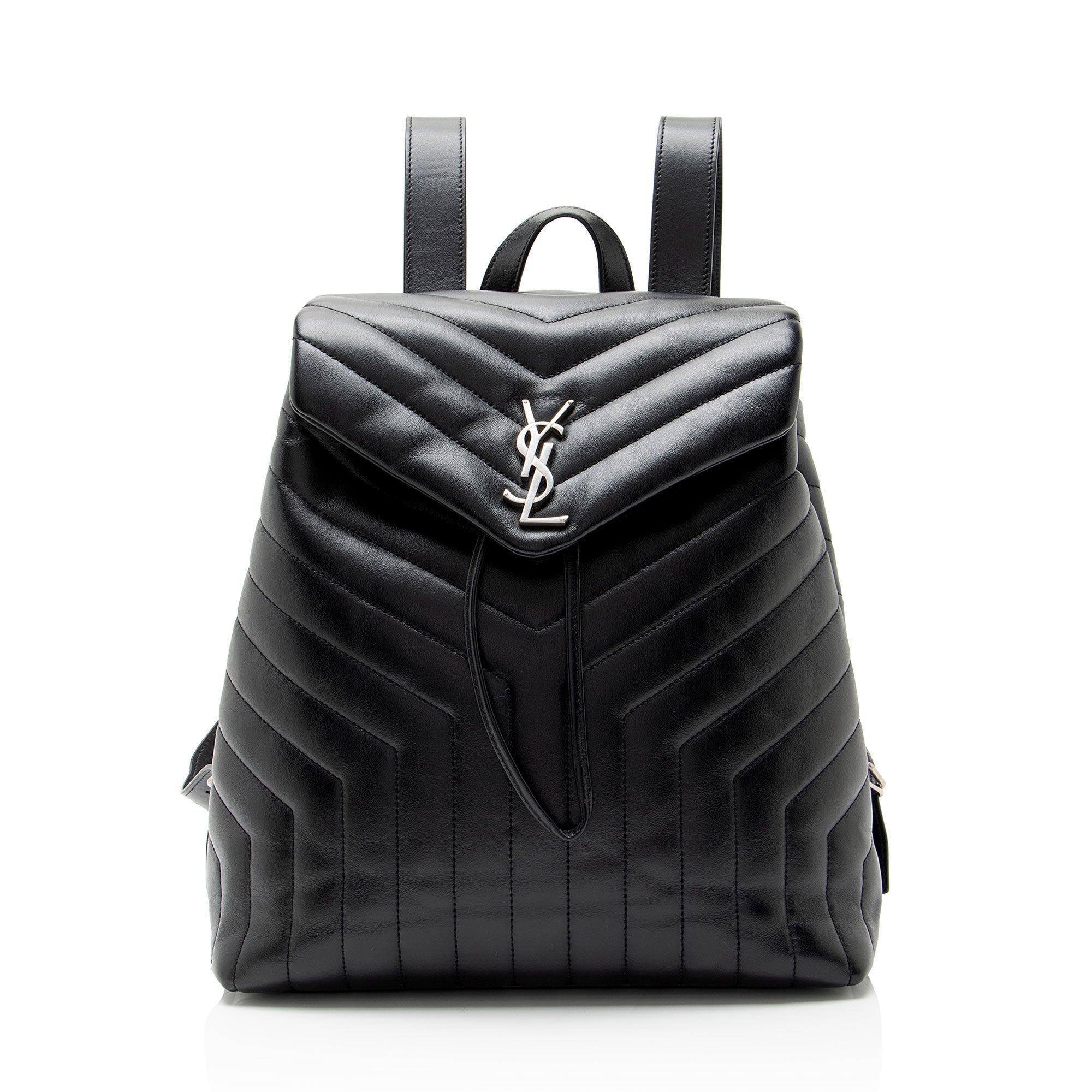Saint Laurent Matelasse Calfskin Monogram LouLou Medium Backpack