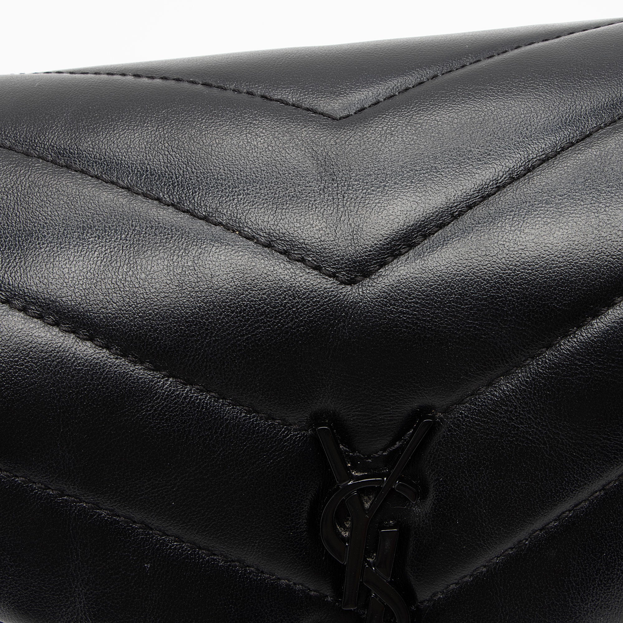 Saint Laurent Matelasse Calfskin Monogram LouLou Toy Crossbody Bag (SHF-l0zOOf)