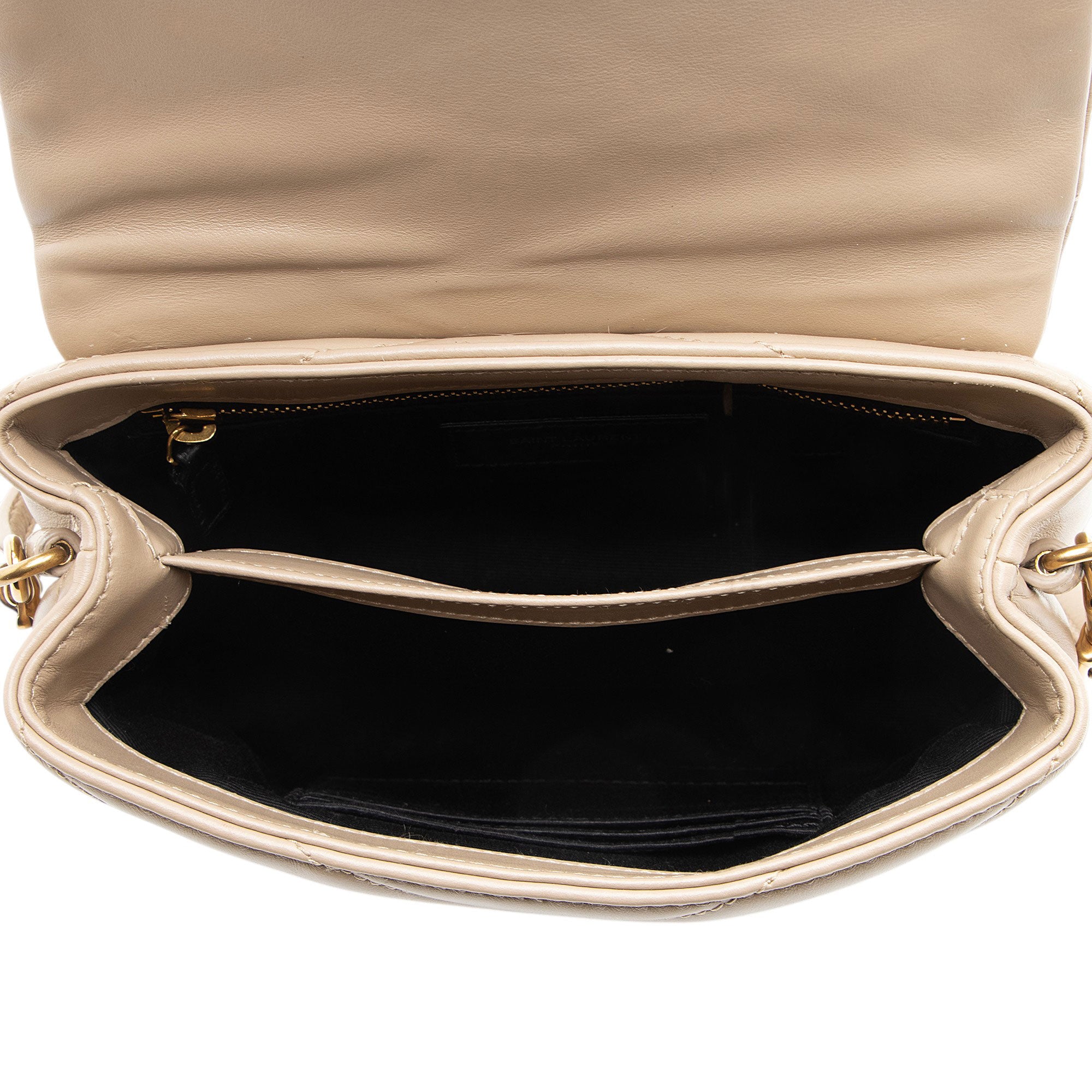 Saint Laurent Matelasse Calfskin Monogram LouLou Toy Crossbody