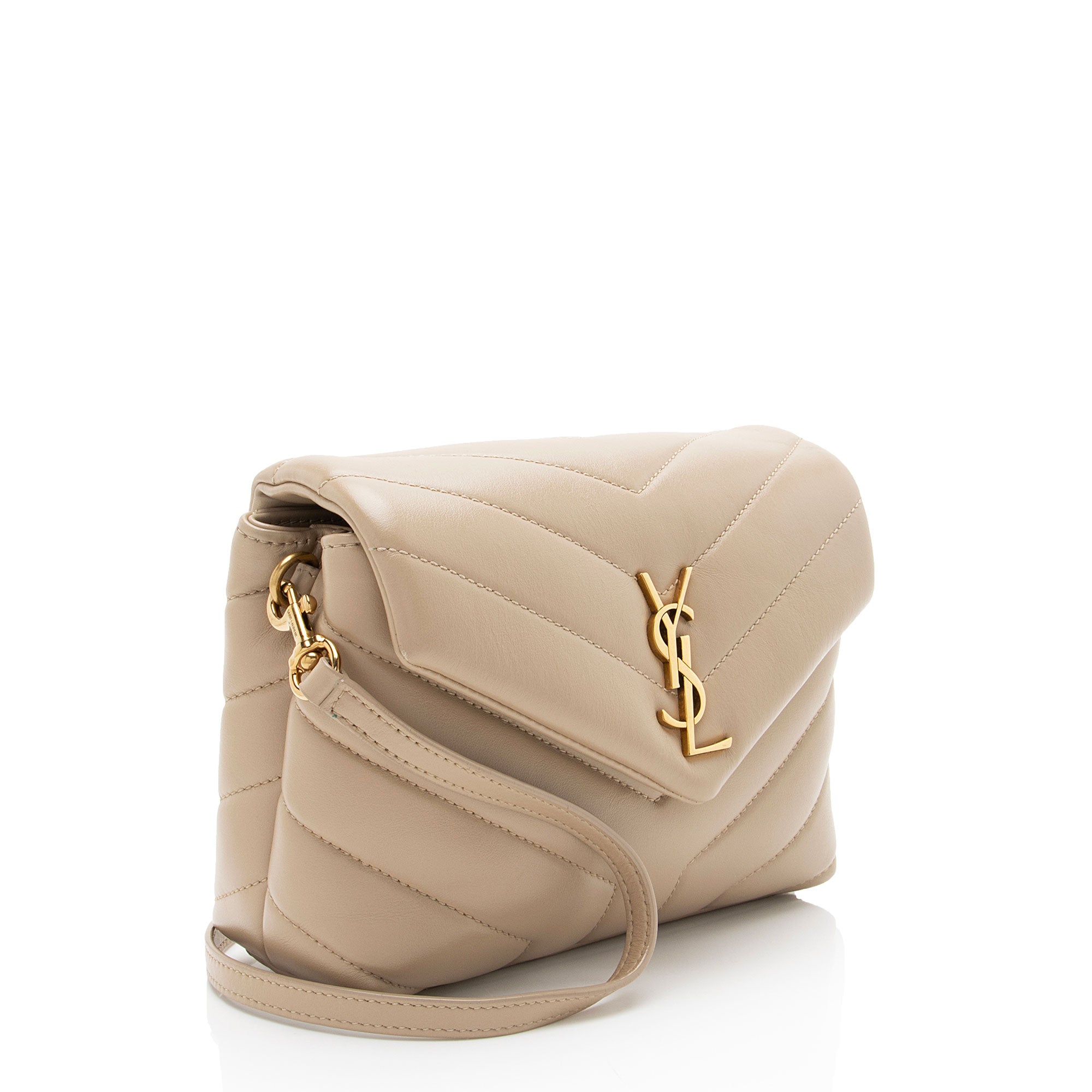 Saint Laurent Matelasse Calfskin Monogram LouLou Toy Crossbody