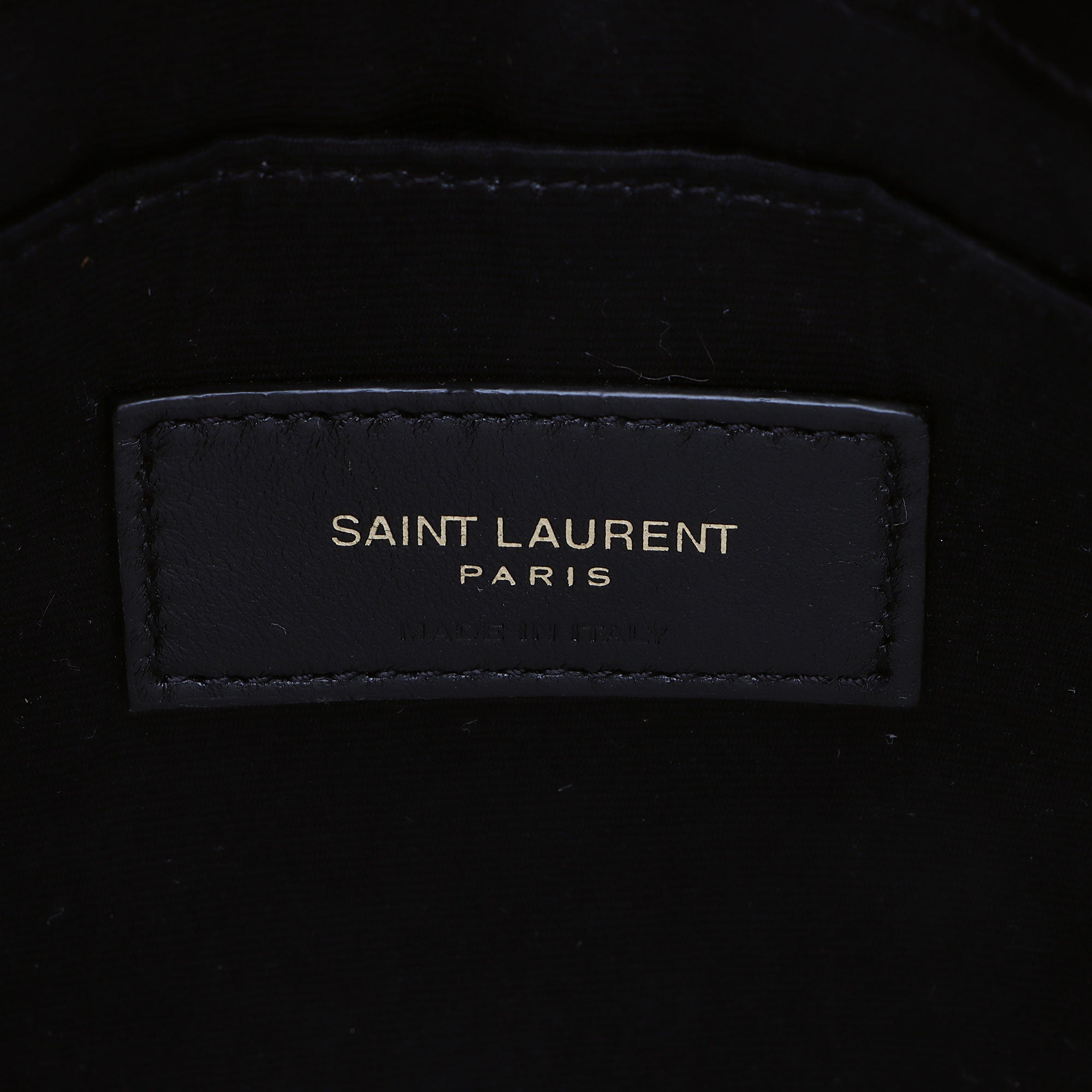 Saint Laurent Matelasse Calfskin Monogram Small Wristlet
