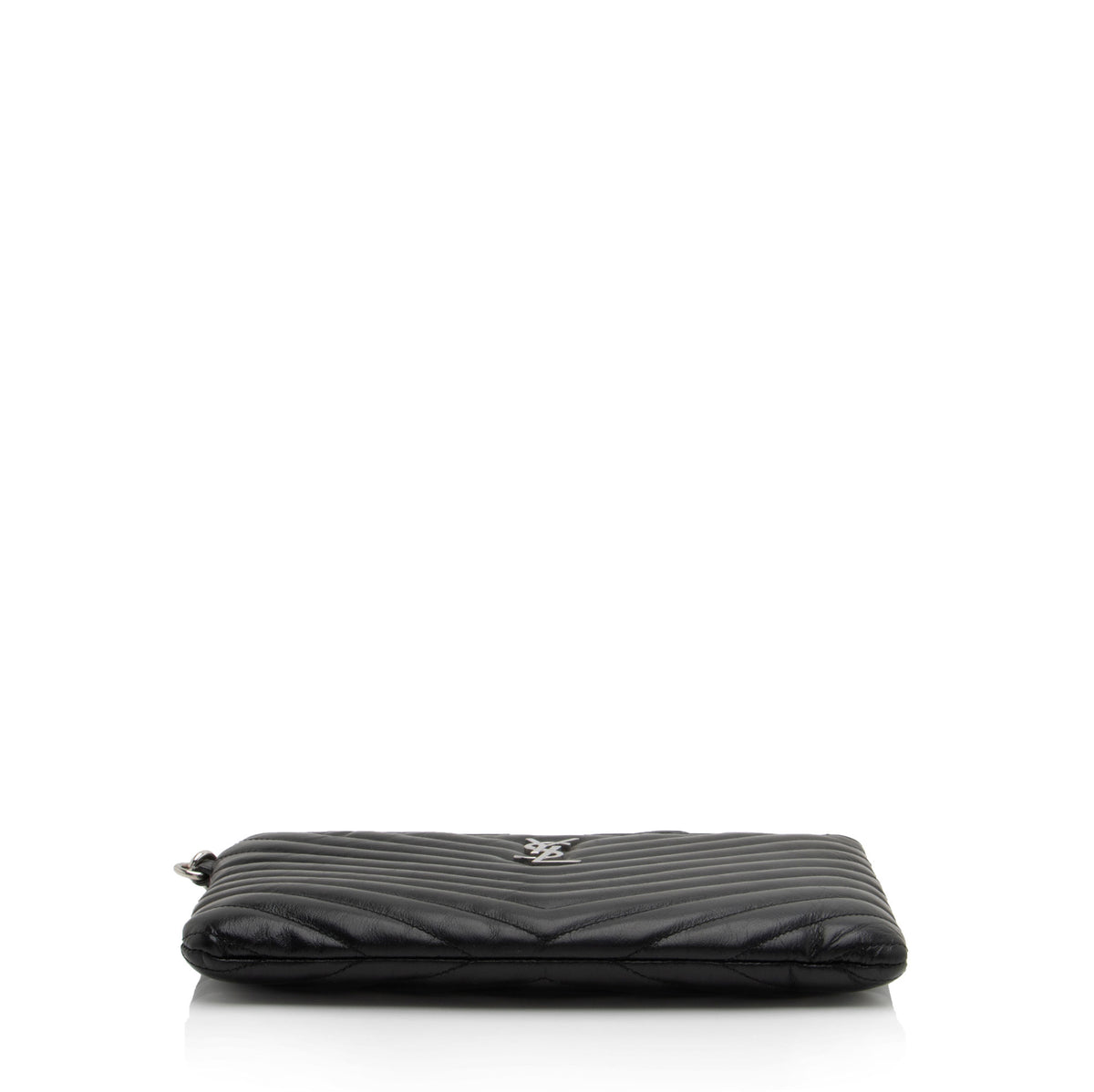 Saint Laurent Matelasse Calfskin Monogram Small Wristlet