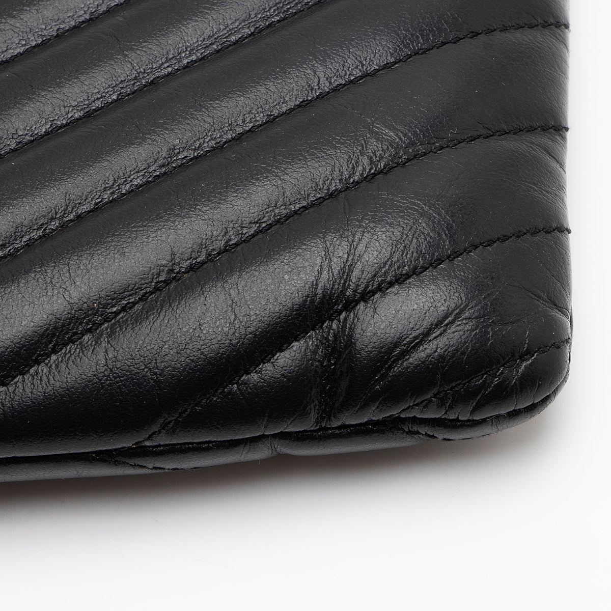 Saint Laurent Matelasse Calfskin Monogram Small Wristlet