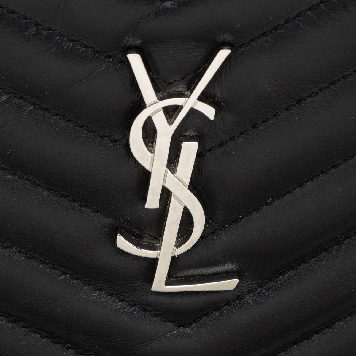 Saint Laurent Matelasse Calfskin Monogram Small Wristlet