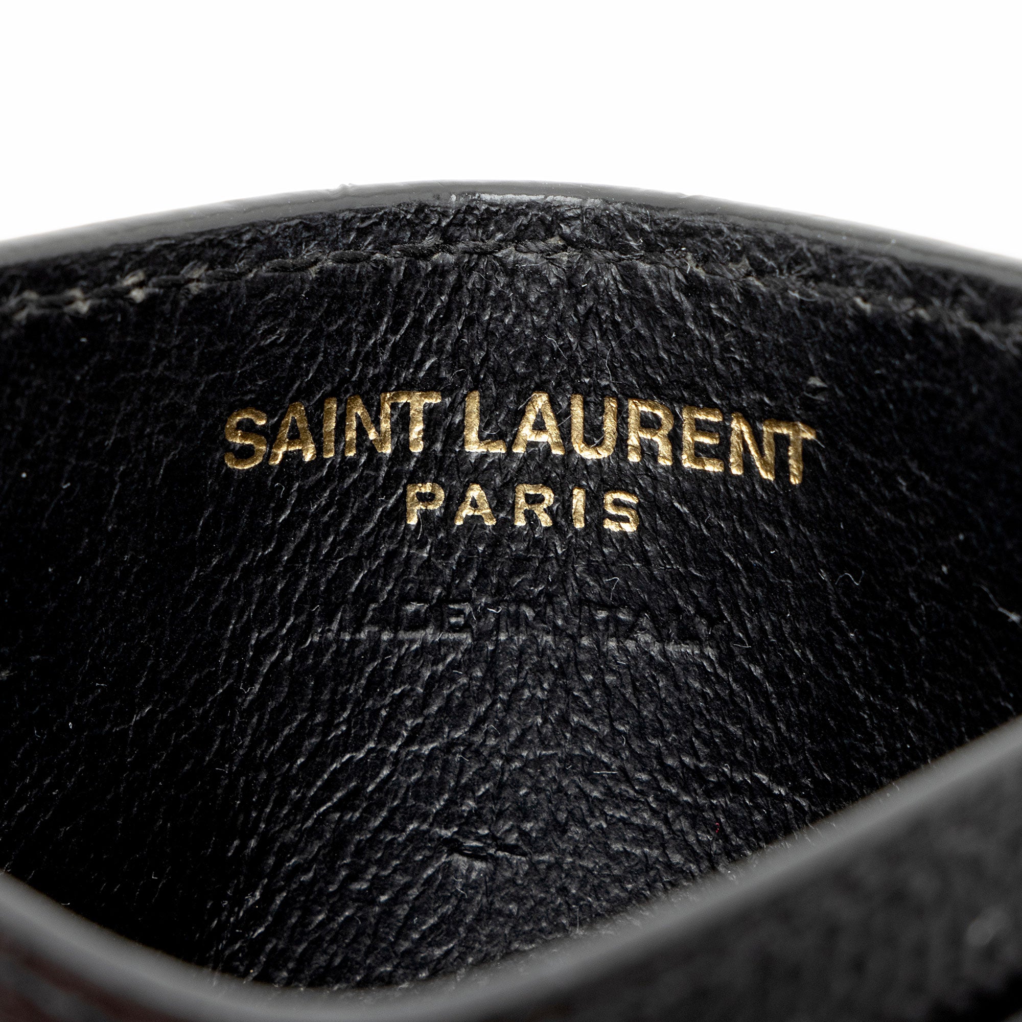 Saint Laurent Matelasse Grain de Poudre Monogram Card Case
