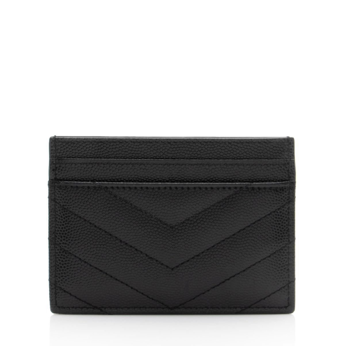 Saint Laurent Matelasse Grain de Poudre Monogram Card Case