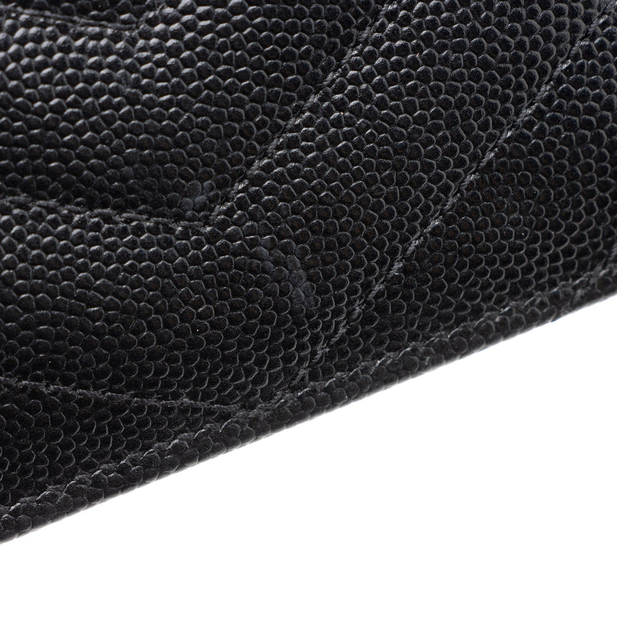 Saint Laurent Matelasse Grain de Poudre Monogram Card Case