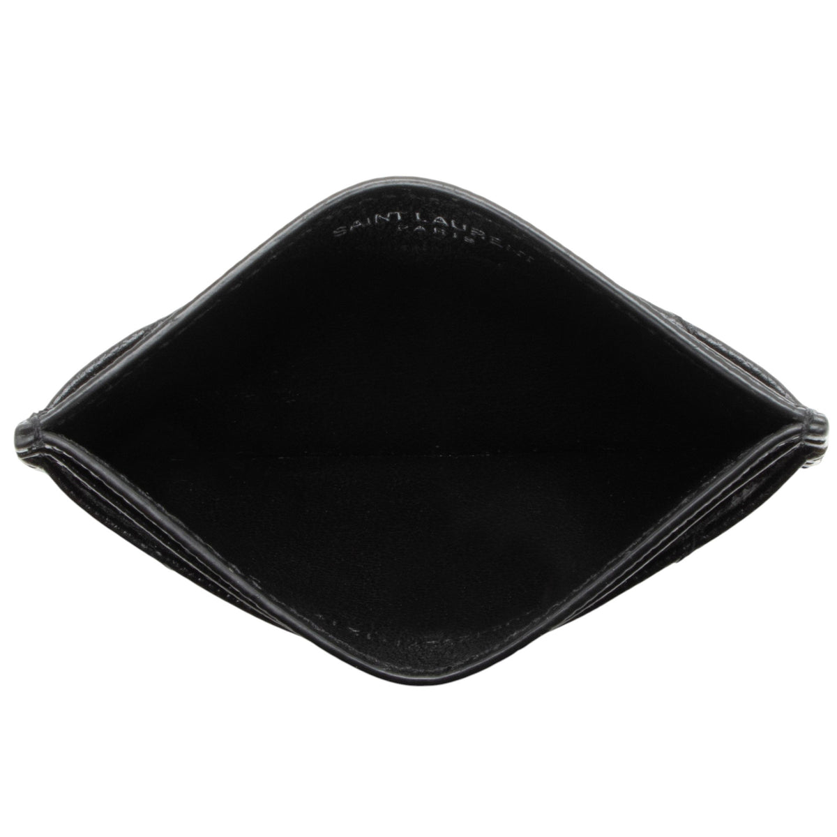 Saint Laurent Matelasse Grain de Poudre Monogram Card Case