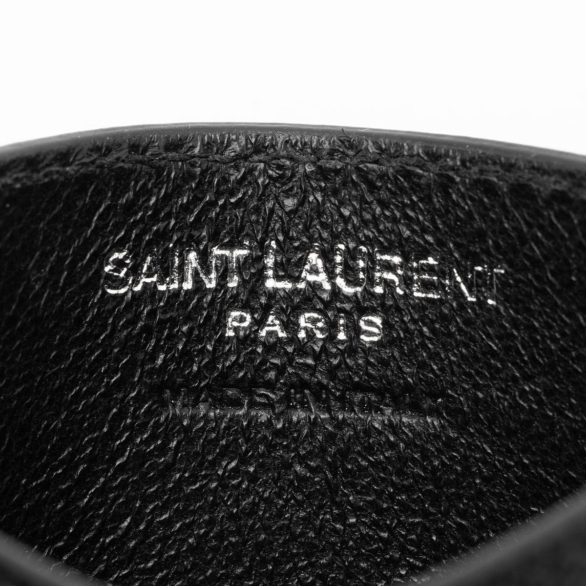 Saint Laurent Matelasse Grain de Poudre Monogram Card Case