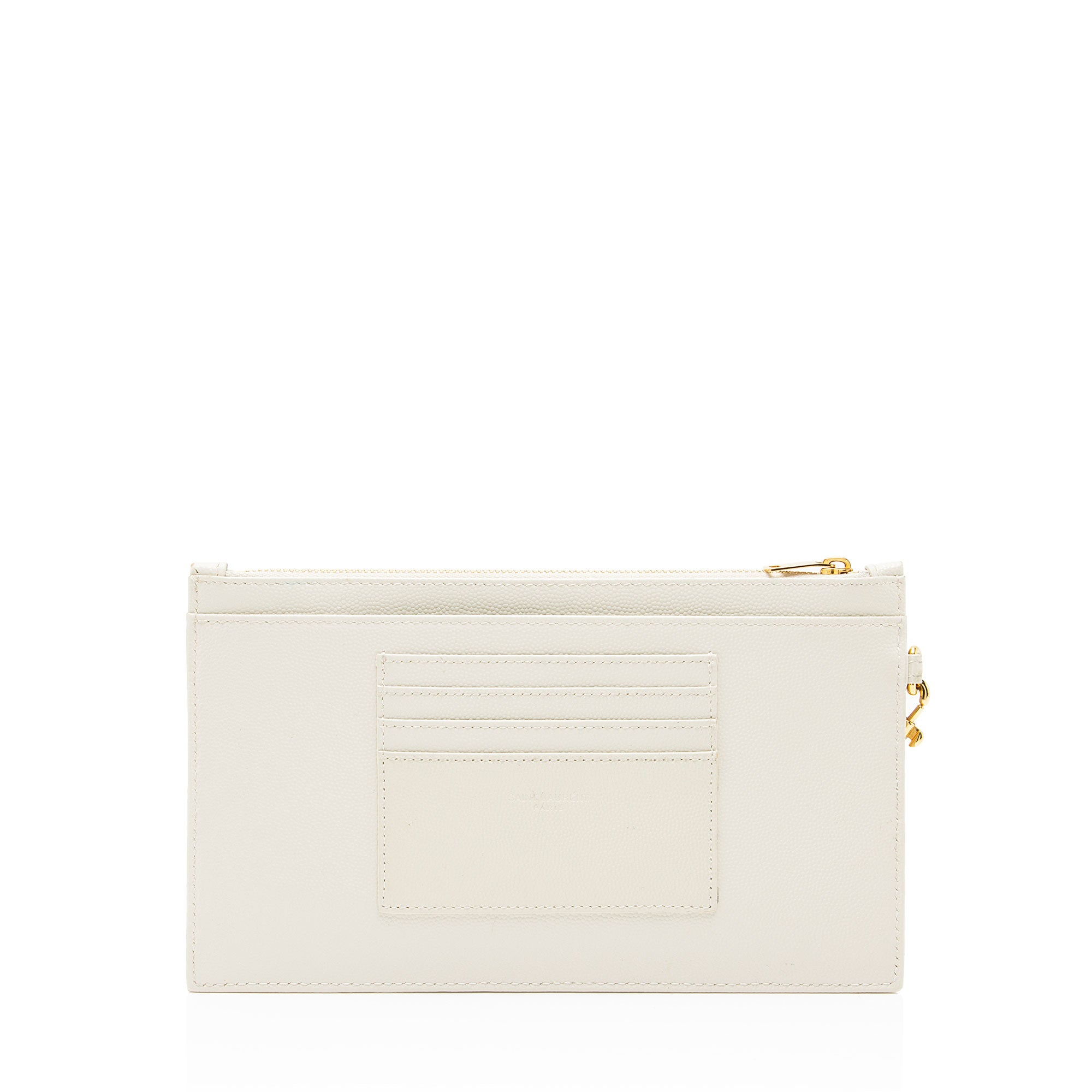Saint Laurent Matelasse Grain de Poudre Monogram Cassandra Large Bill Pouch