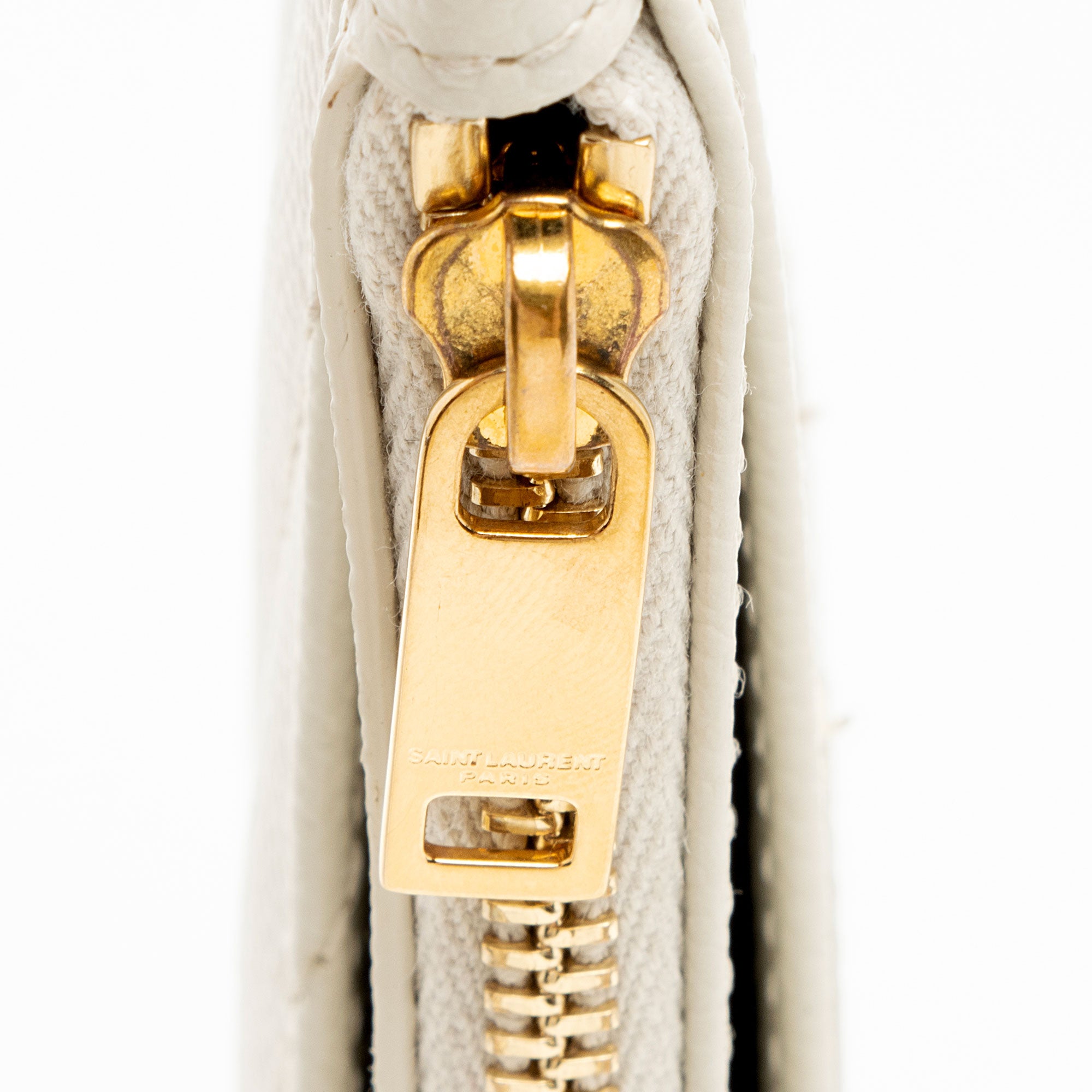 Saint Laurent Matelasse Grain de Poudre Monogram Cassandra Large Bill Pouch