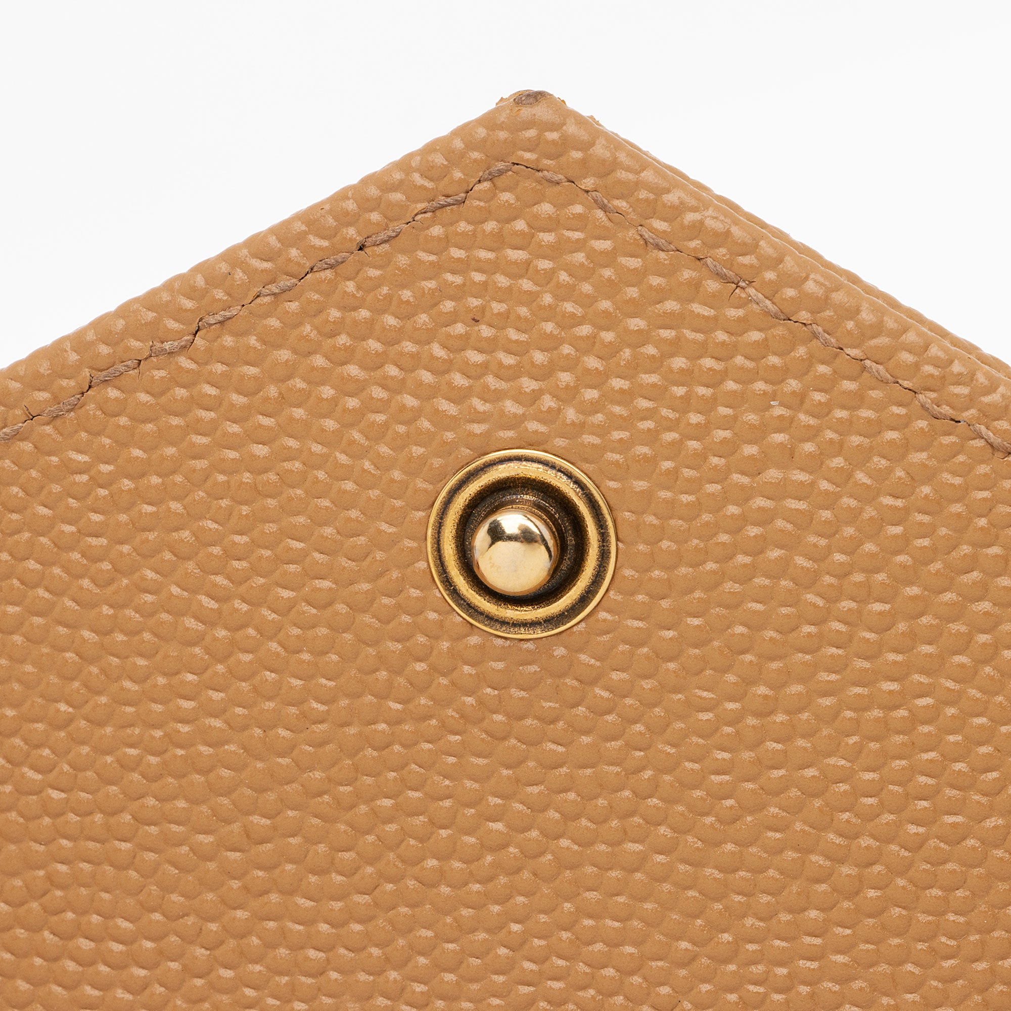 Saint Laurent Matelasse Grain de Poudre Monogram Chain Wallet (SHF-QuiirS)