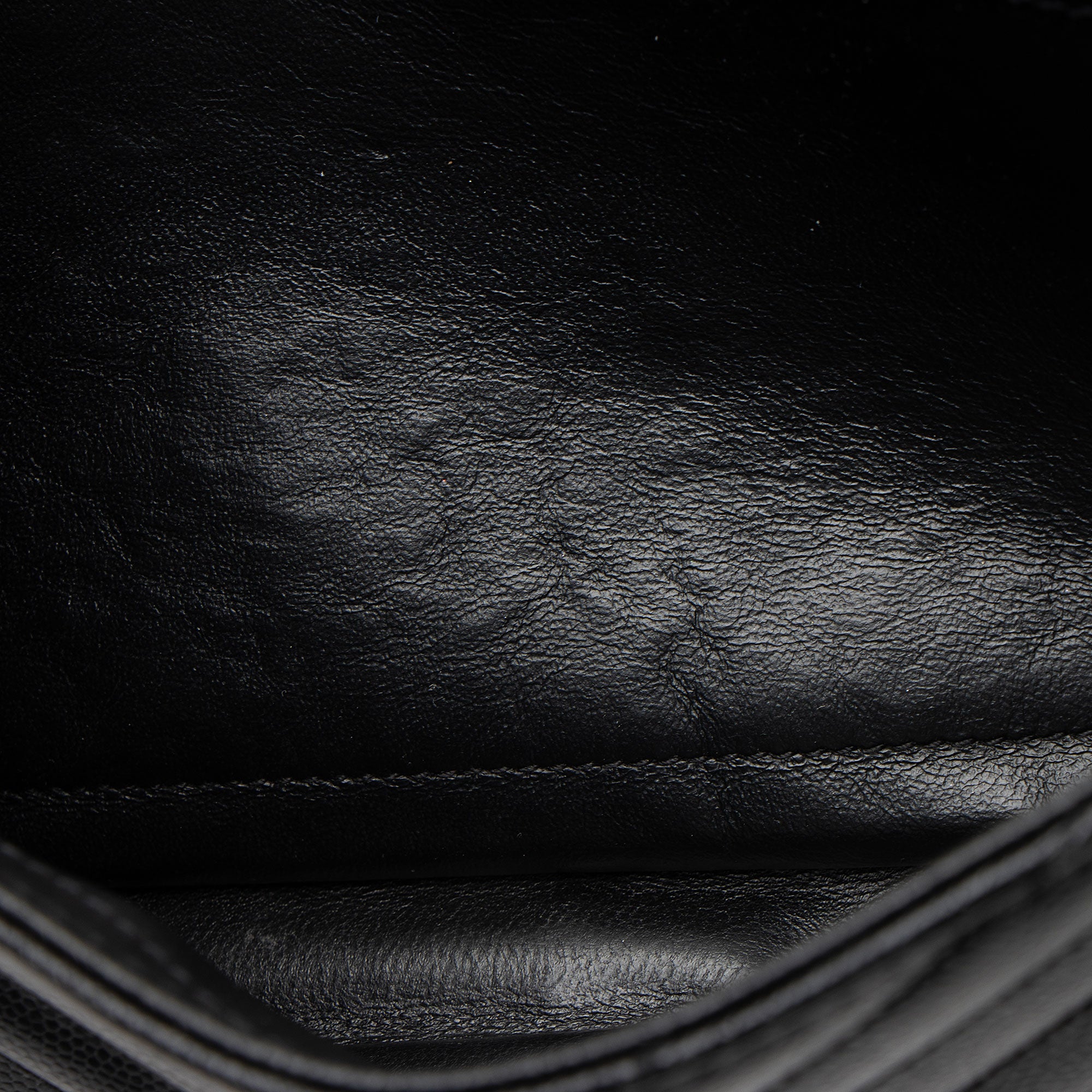 Saint Laurent Matelasse Grain de Poudre Monogram Chain Wallet (SHF-CtcP6l)