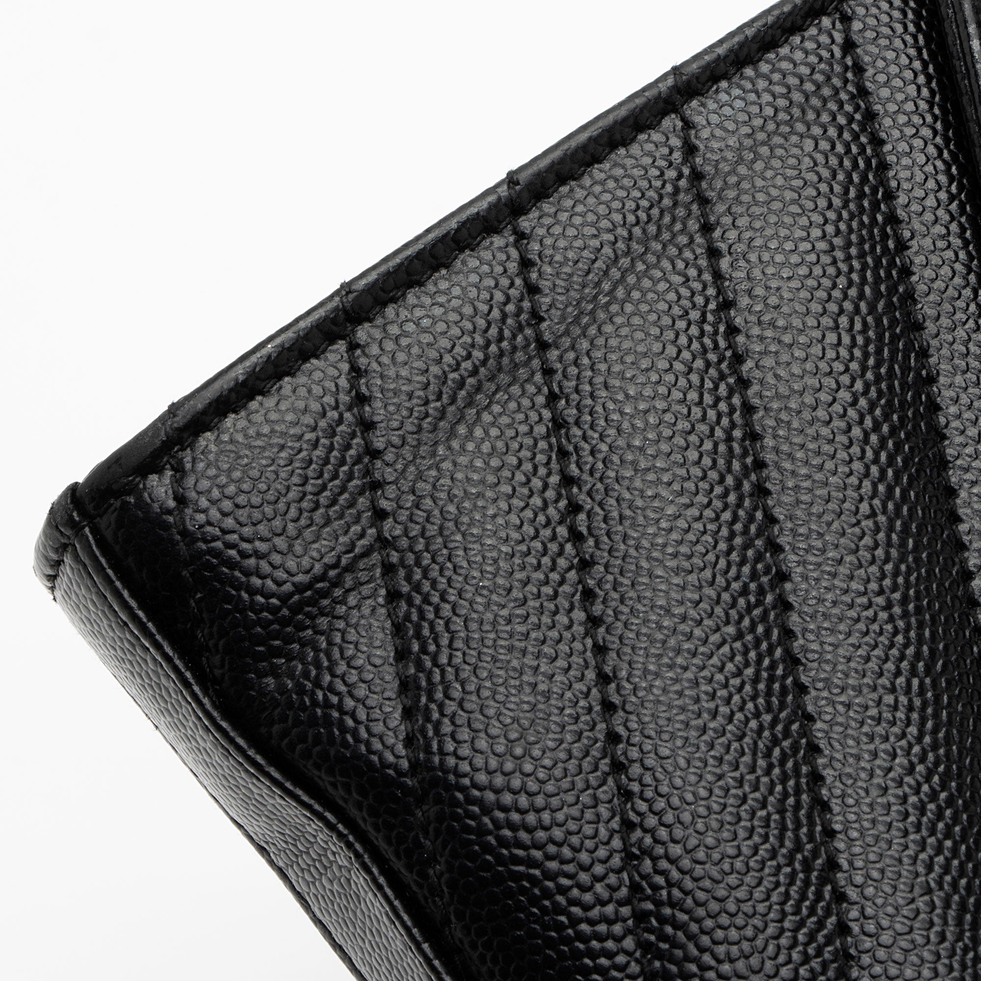 Saint Laurent Matelasse Grain de Poudre Monogram Chain Wallet (SHF-fpbhkV)